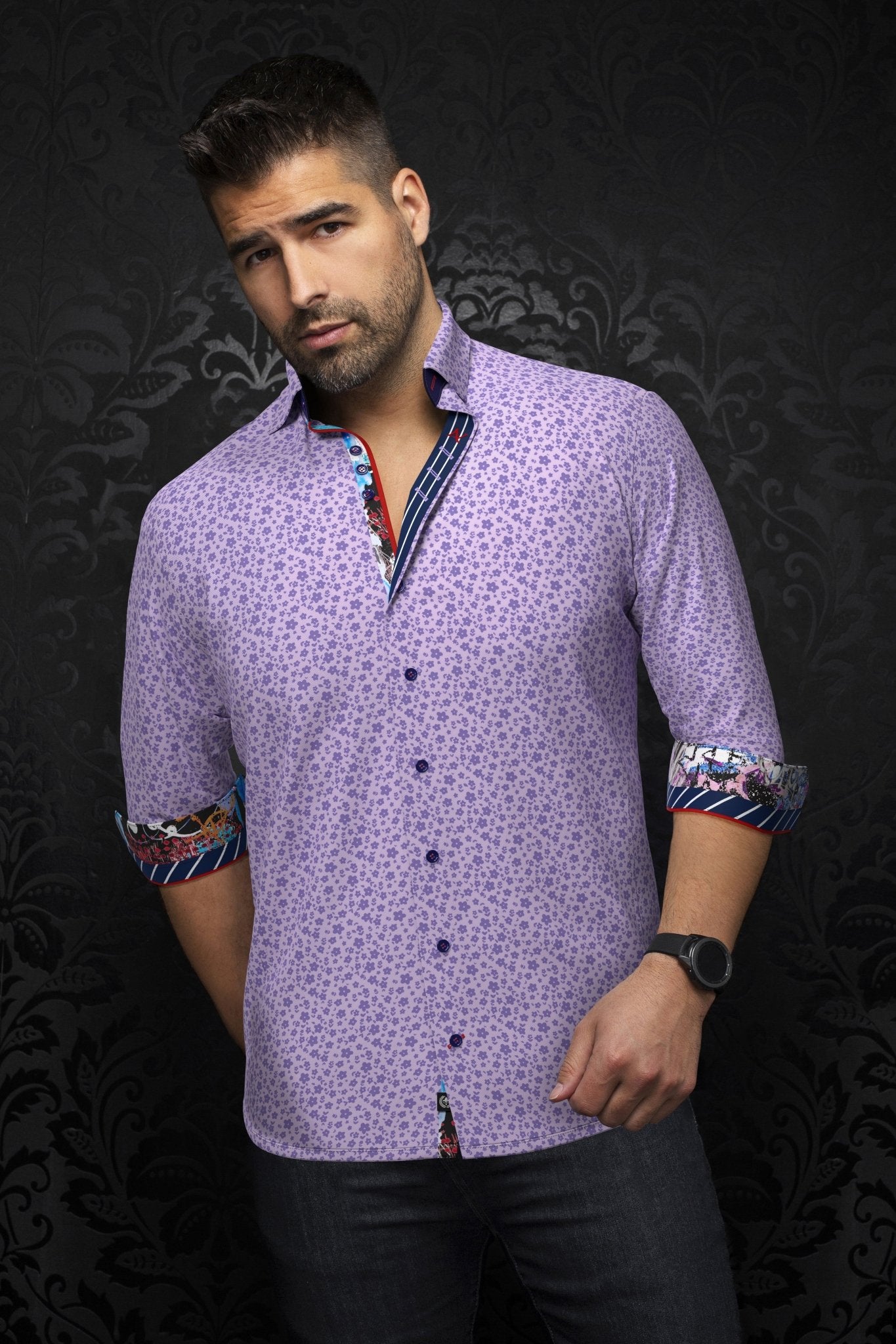 shirt | MINORI, Lavender - AU NOIR