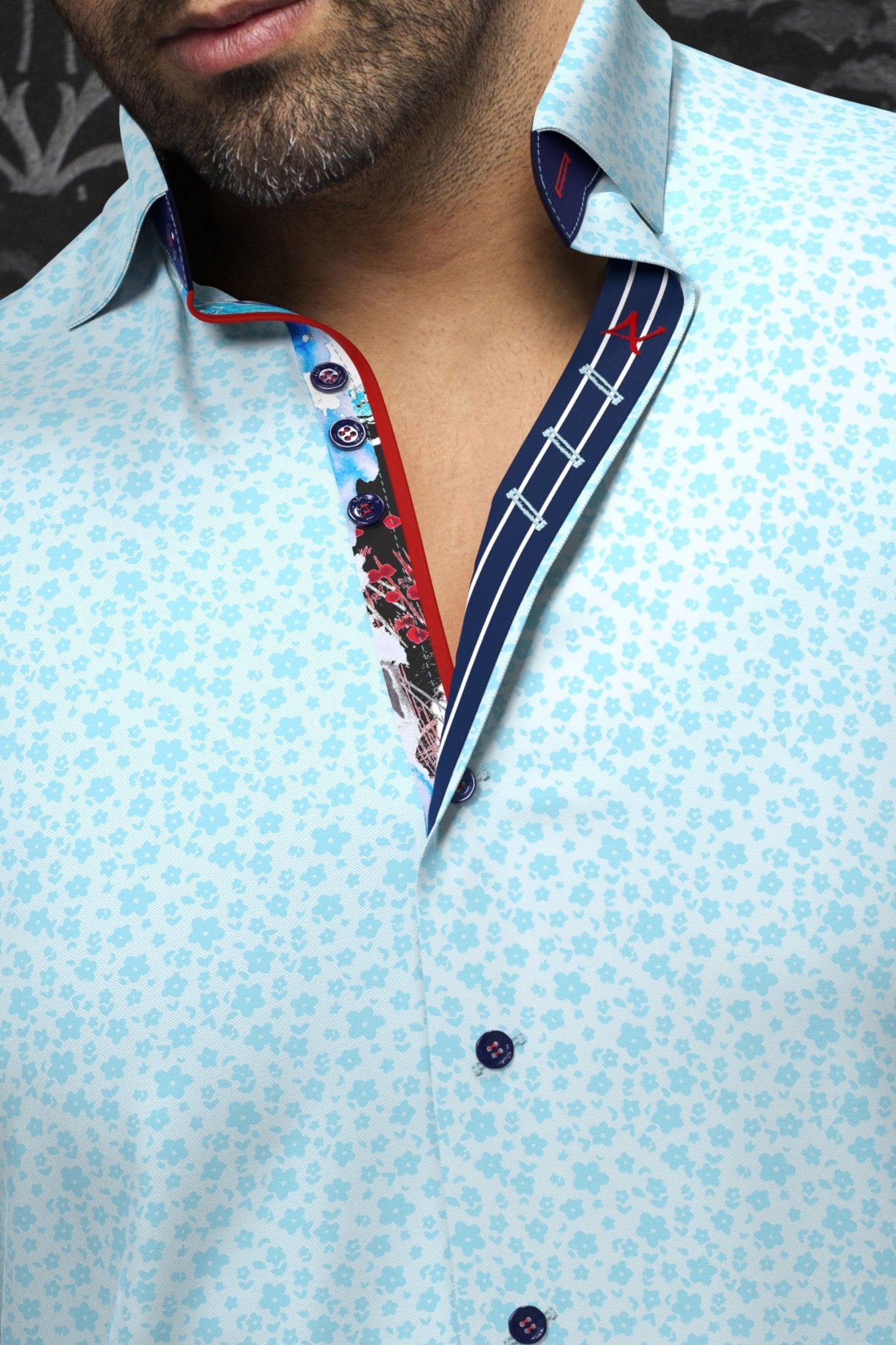 Shirt | MINORI, Turquoise - AU NOIR