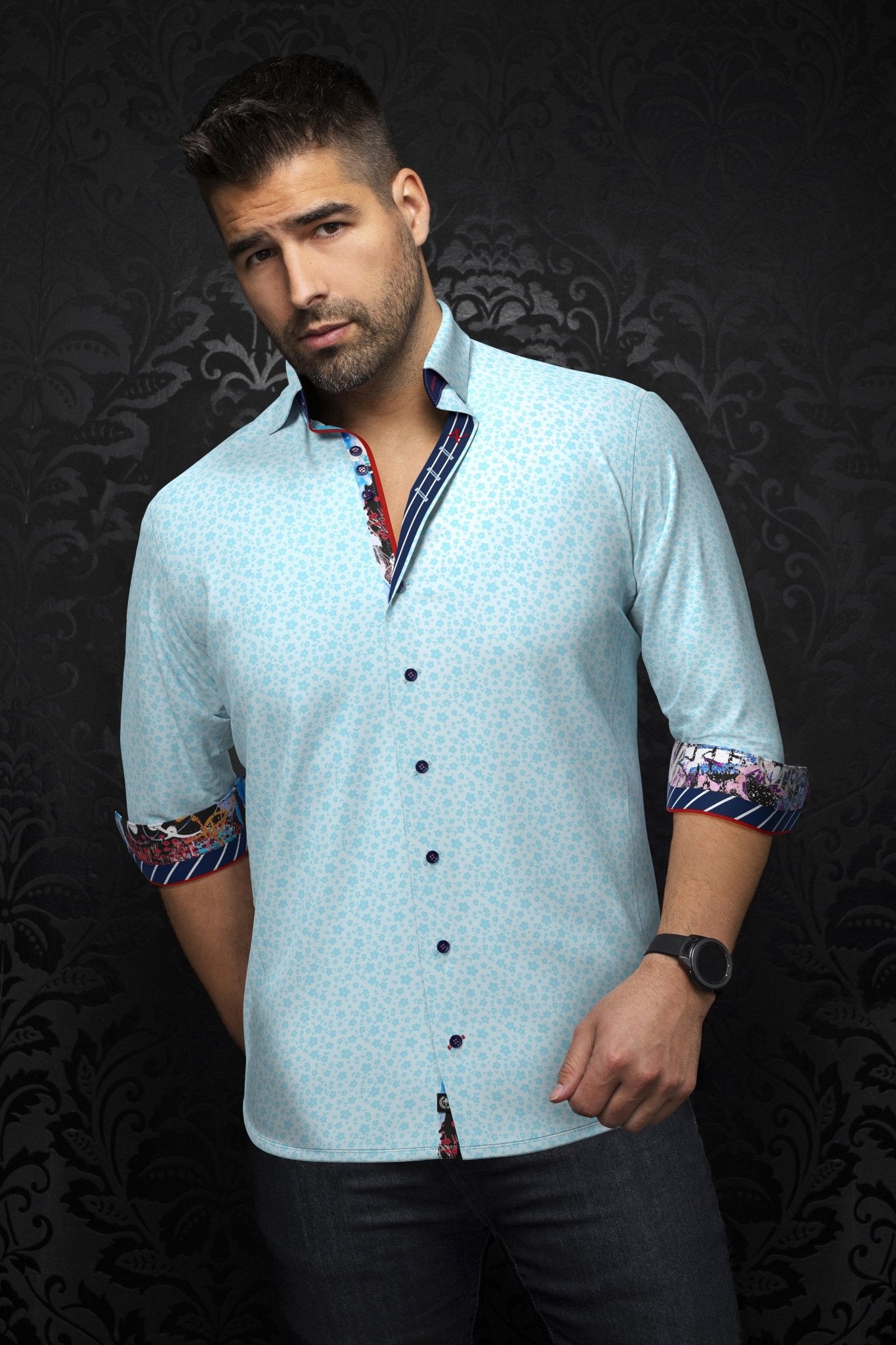 shirt | MINORI, Turquoise - AU NOIR