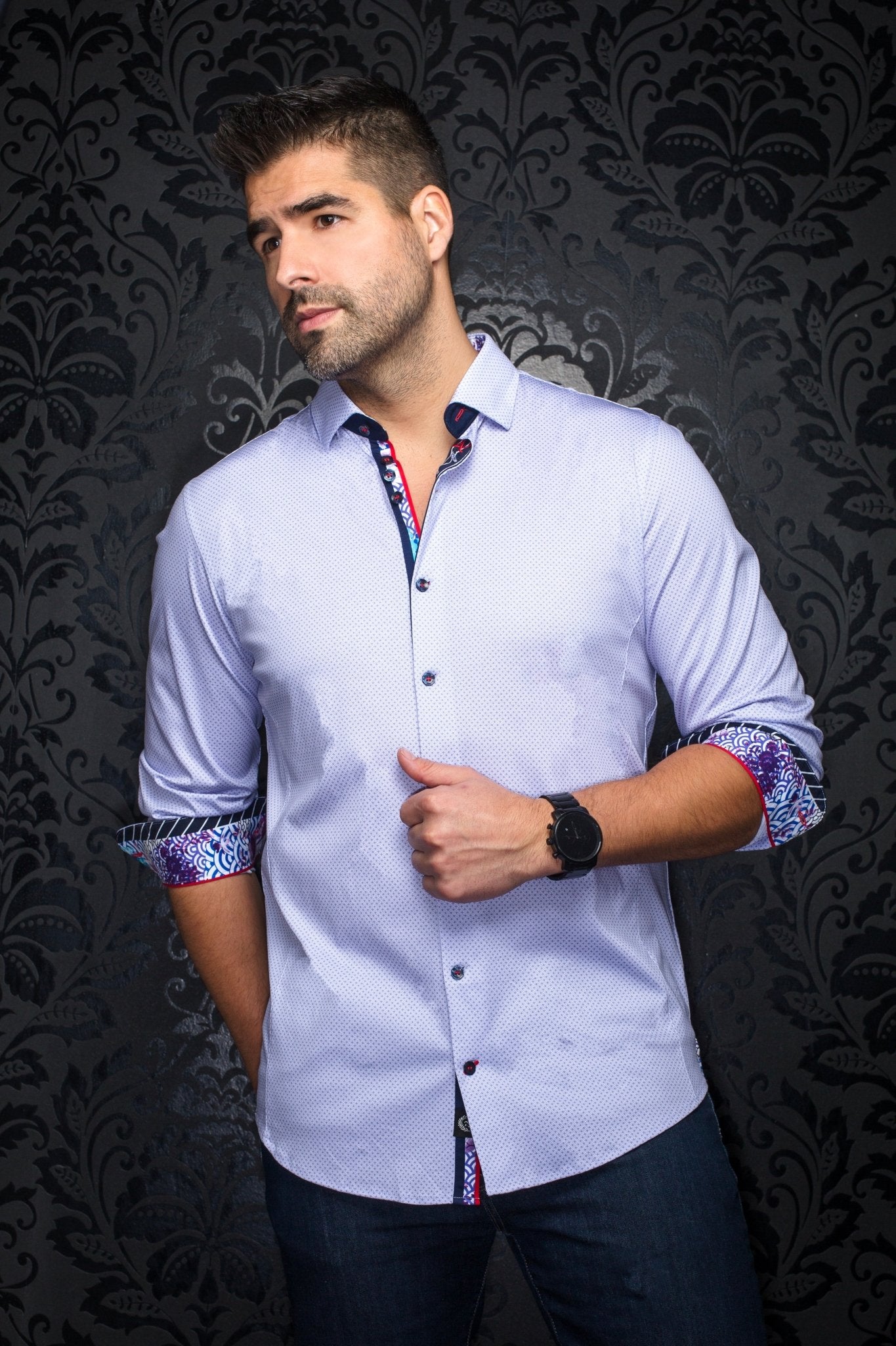 Shirt | MIRON, Lavender - AU NOIR