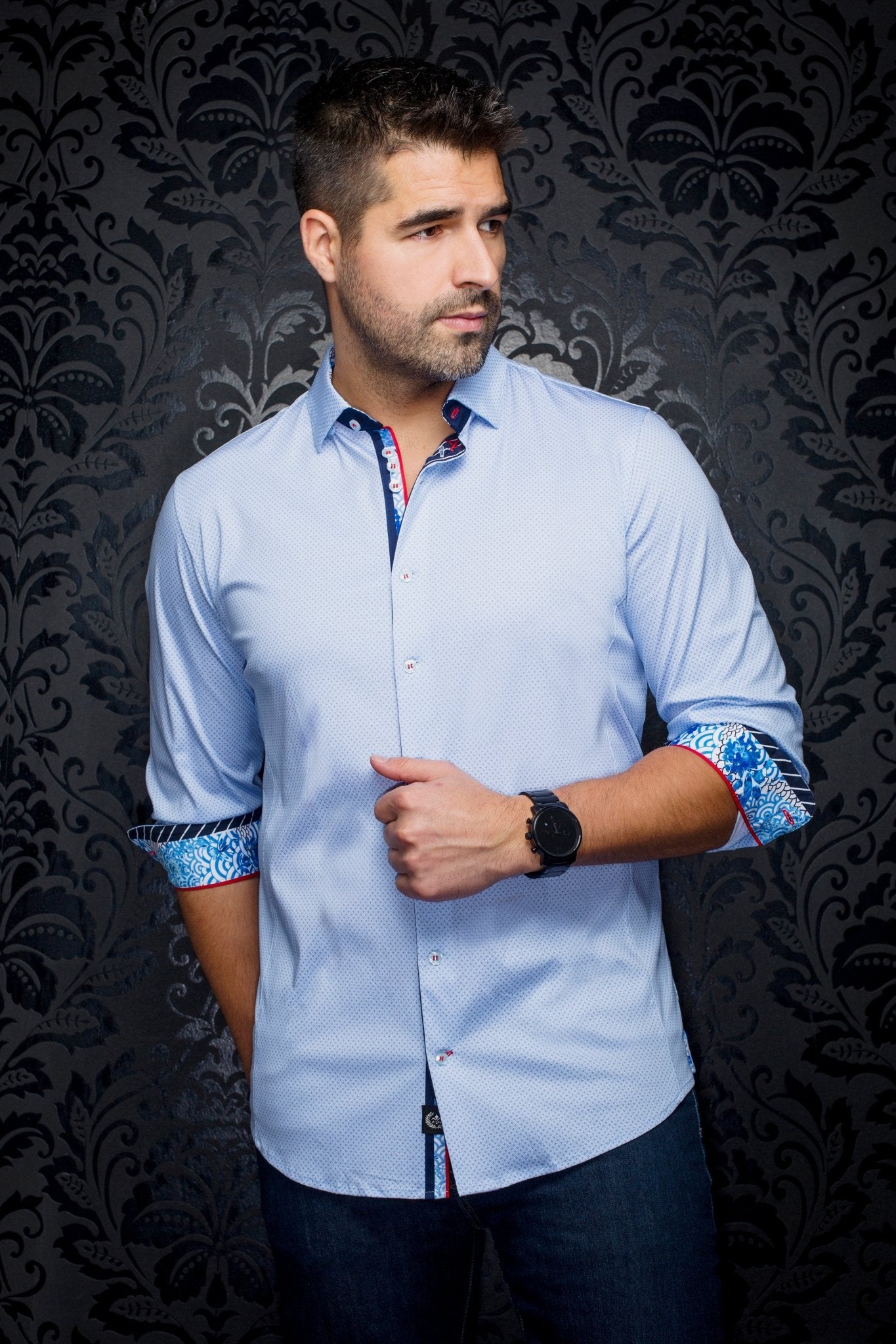 shirt | MIRON, Light Blue - AU NOIR