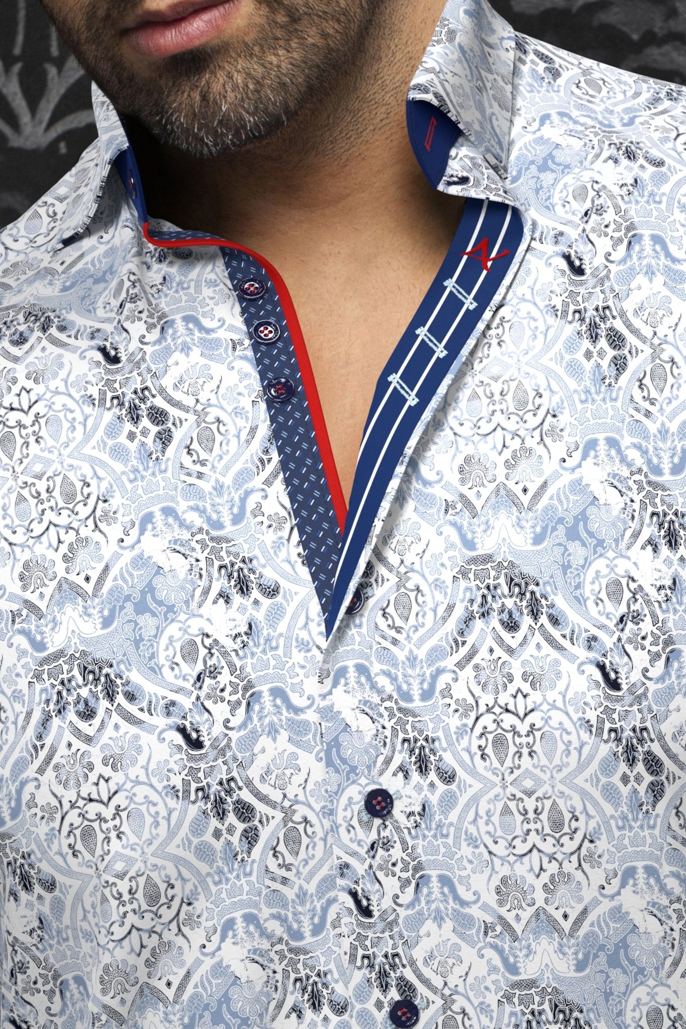 shirt | MURATO, Med Blue - AU NOIR