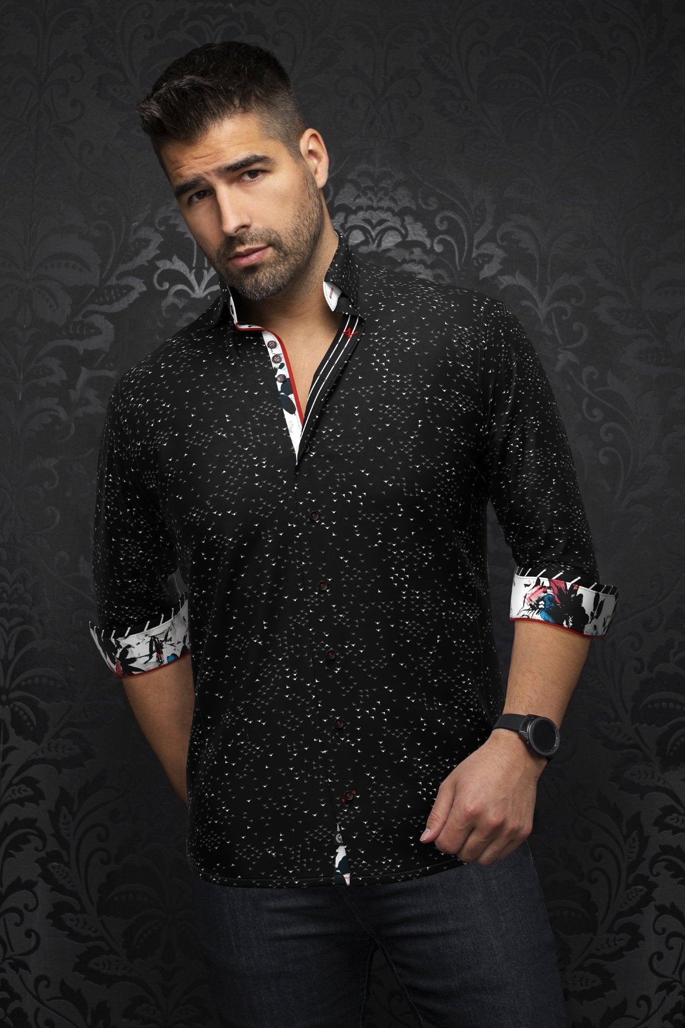 shirt | PAJARO, Black - AU NOIR