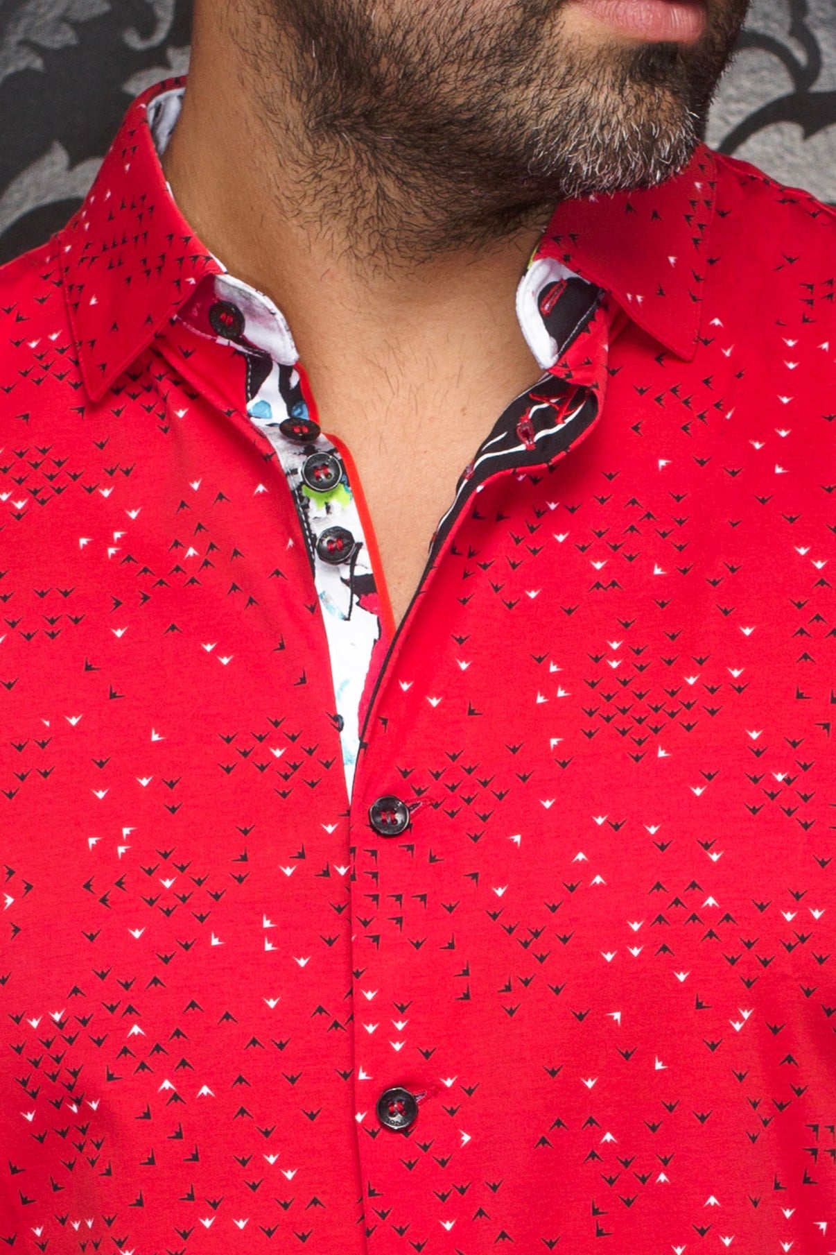 shirt | PAJARO, Red - AU NOIR