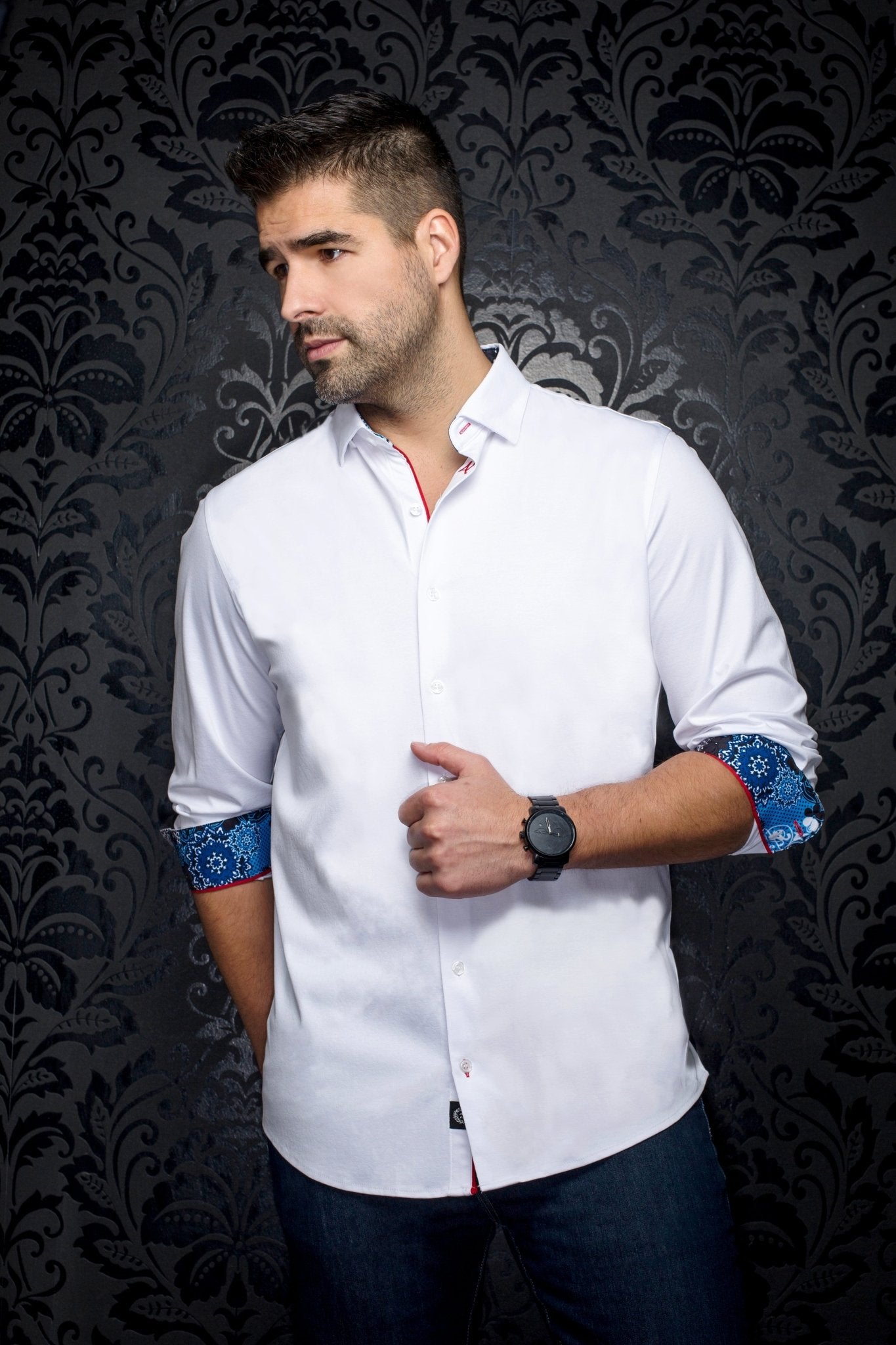 shirt | ROSMARINO, White - AU NOIR