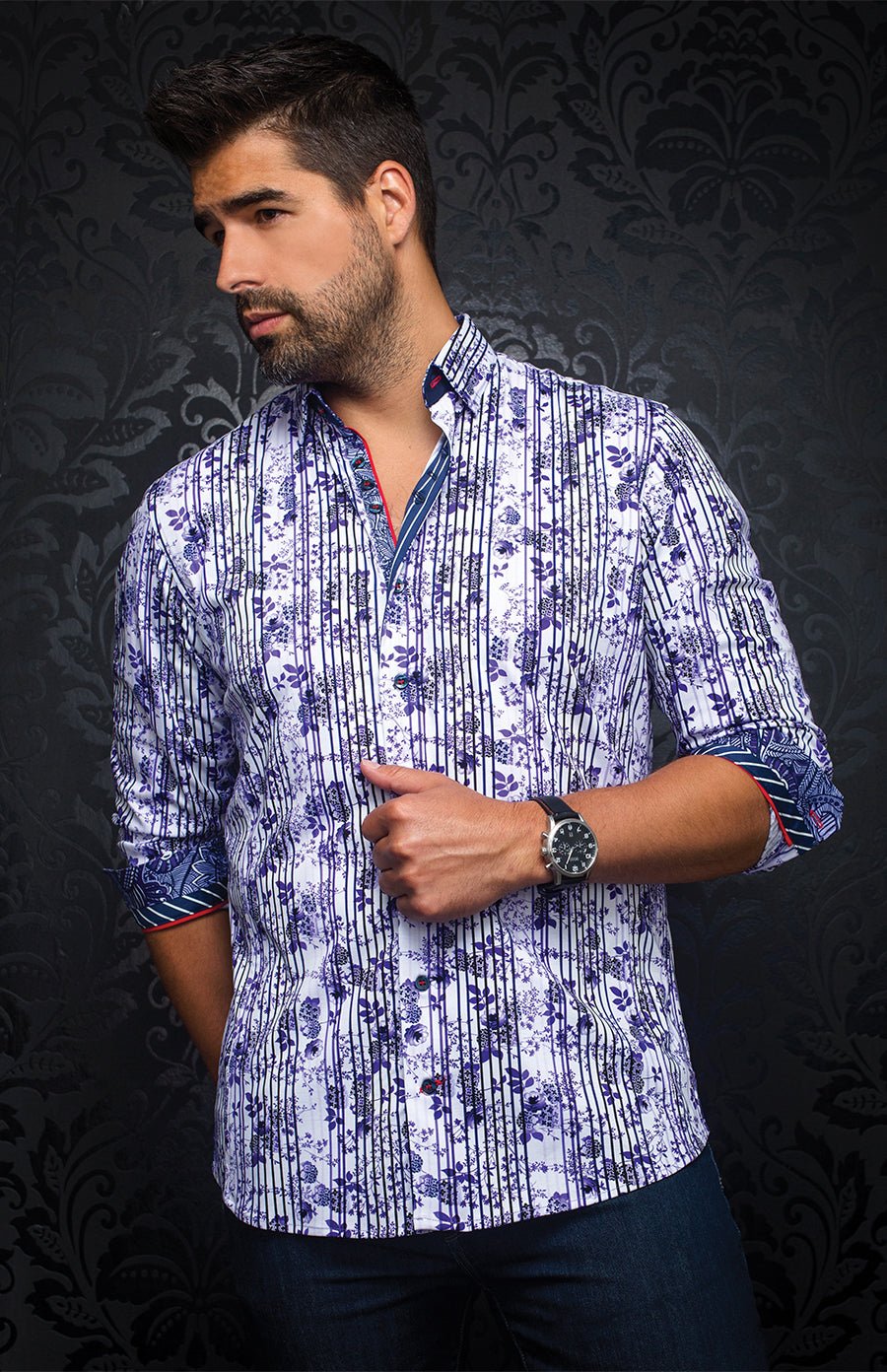 shirt | RUBIO, Purple - AU NOIR
