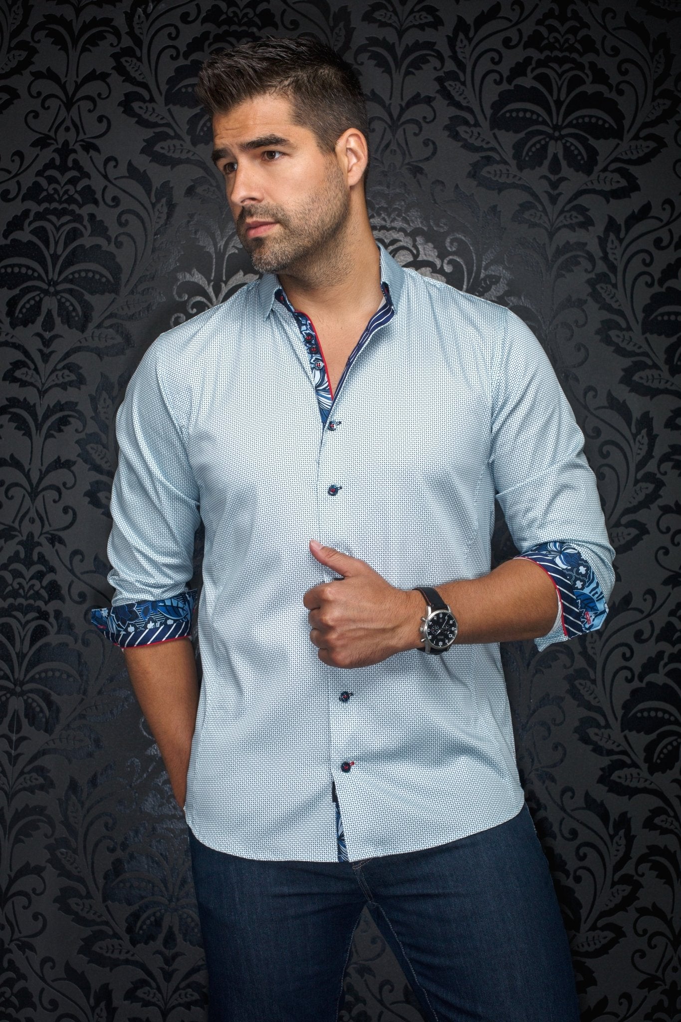 shirt | SOSA, Light Blue - AU NOIR