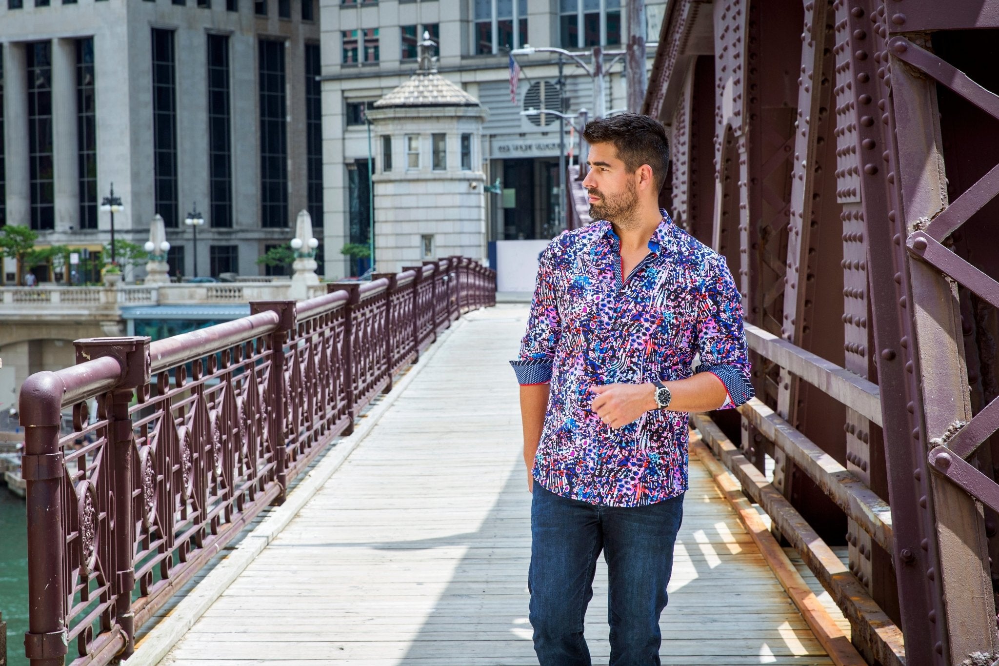 Shirt | TAXCO, Pink / Multi - AU NOIR