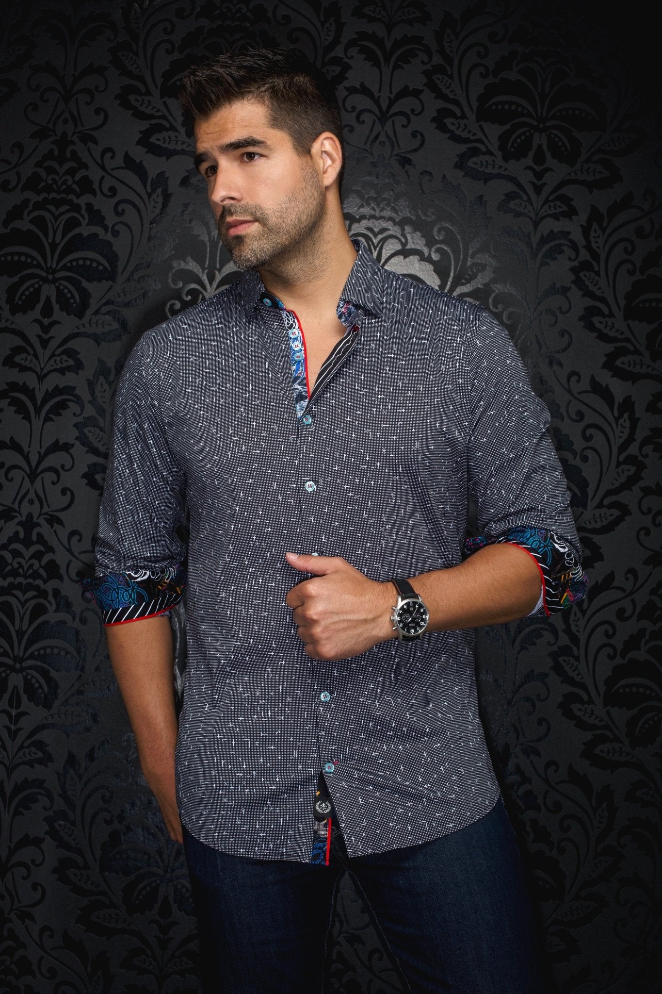 shirt | WALLACE, Black - AU NOIR