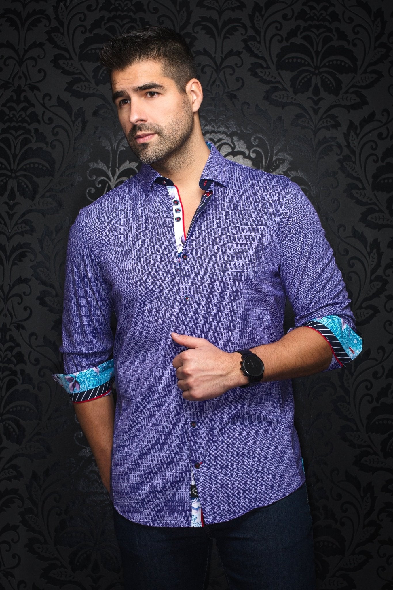 shirt | ZIONI, Lavender - AU NOIR