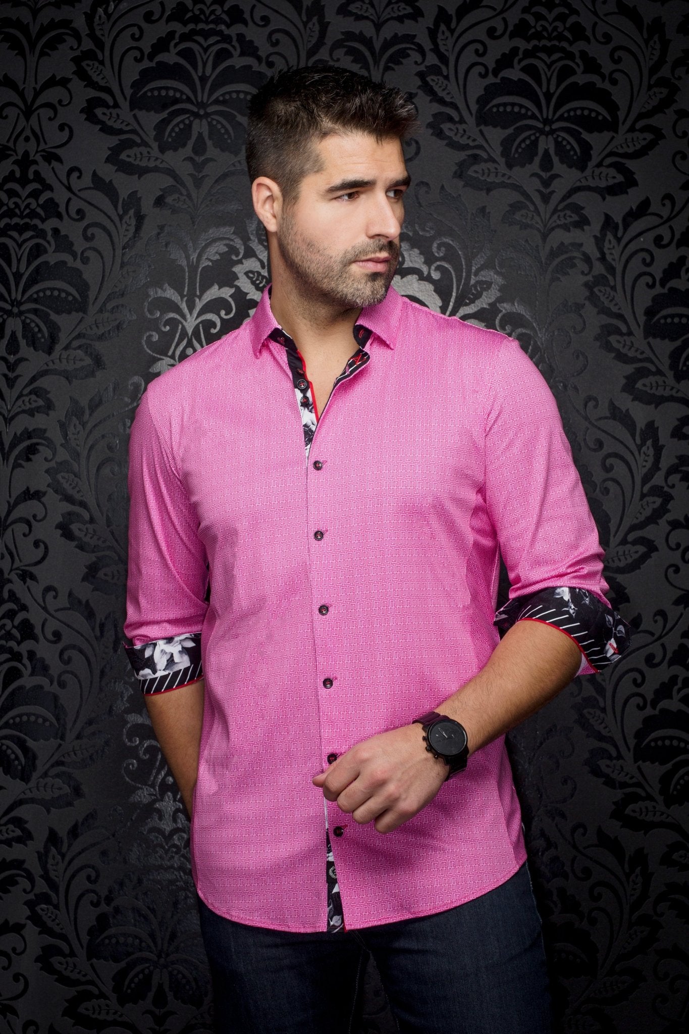 shirt | ZIONI, Pink - AU NOIR