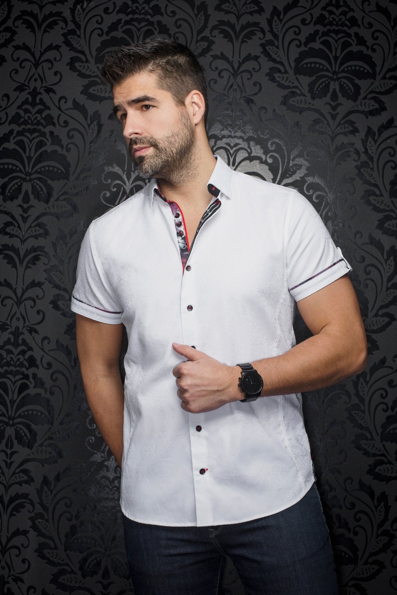 Short Sleeves | DONIZETTI, White - AU NOIR