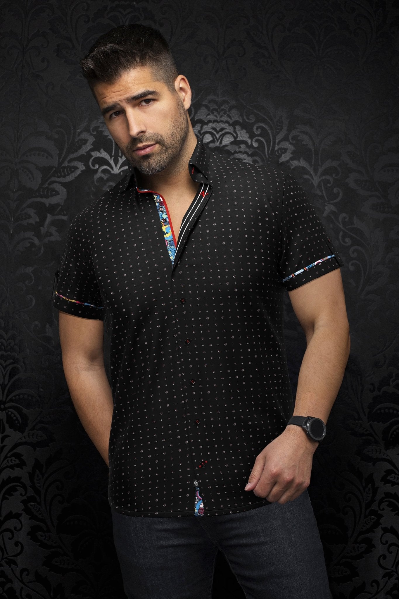 Short Sleeve | ESTRELA, Black - AU NOIR