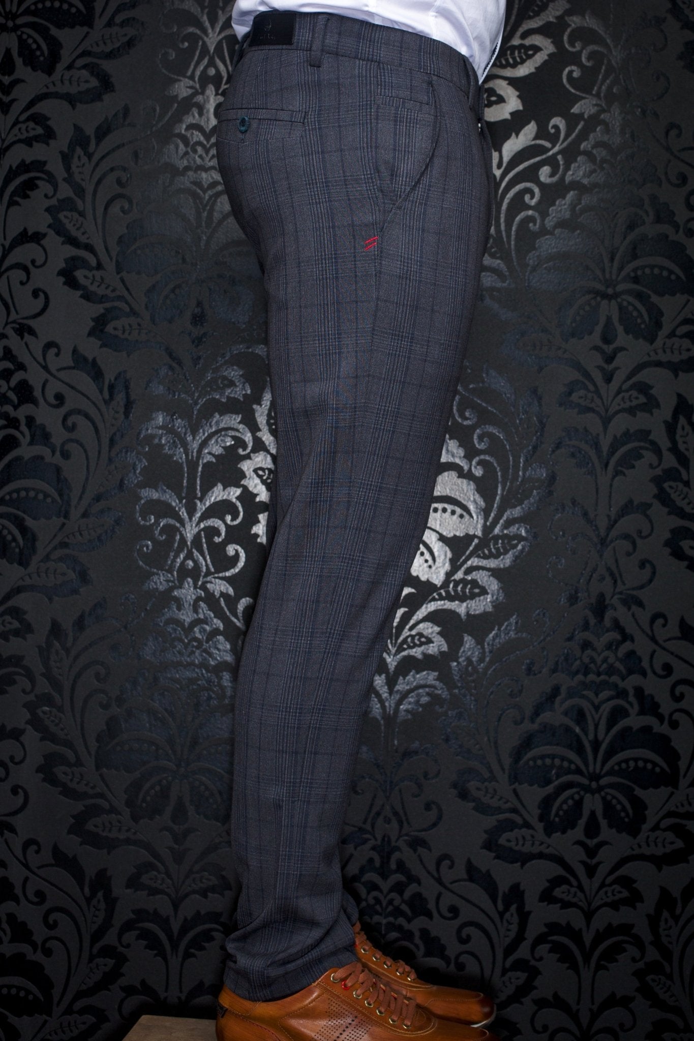 PANTS | BERETTA-BELMONDO, Grey Navy - AU NOIR