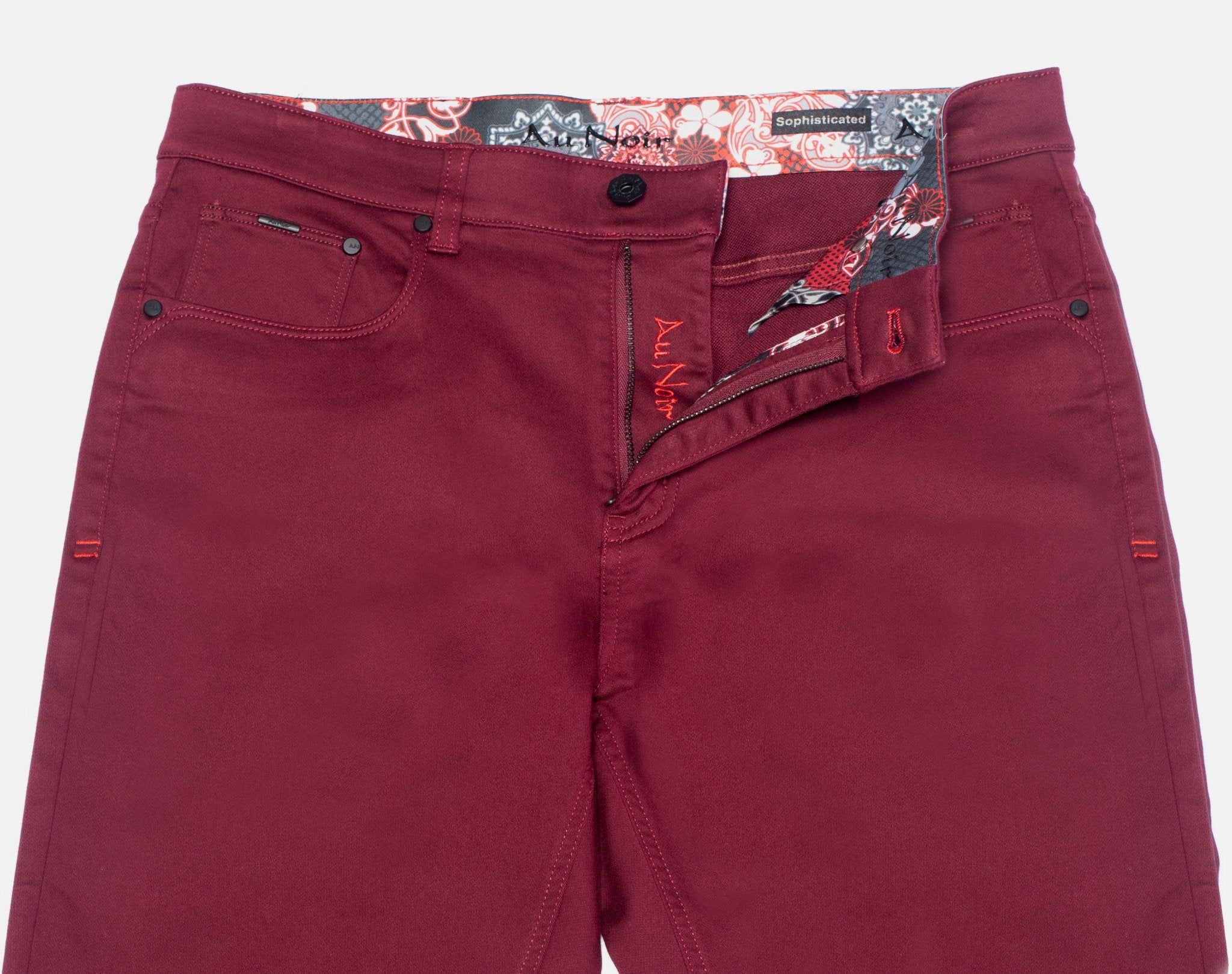 PANTS | JOHNNY-SKC, burgundy - AU NOIR