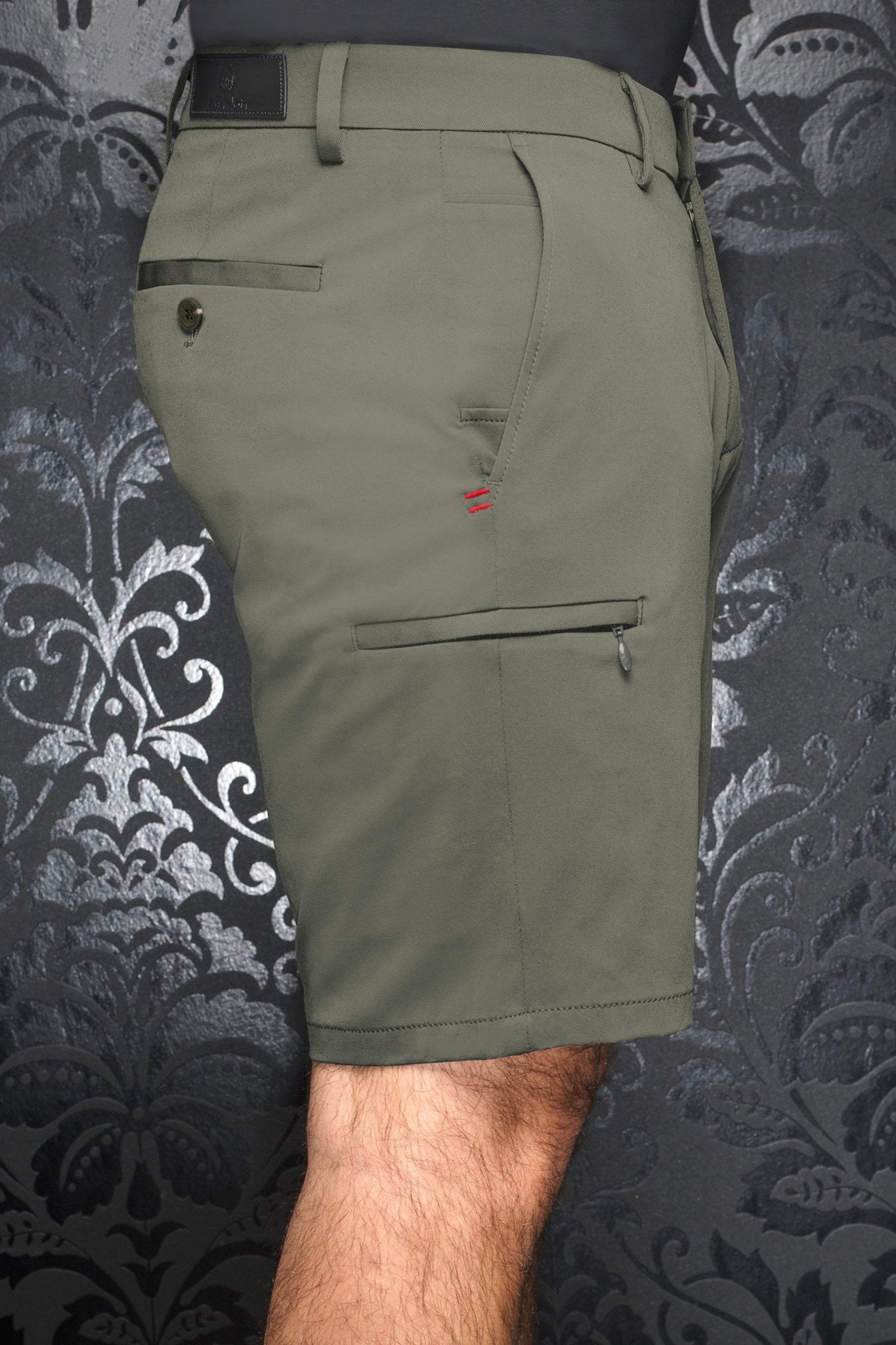 SHORTS | BAYLINER HOGAN, light olive - AU NOIR