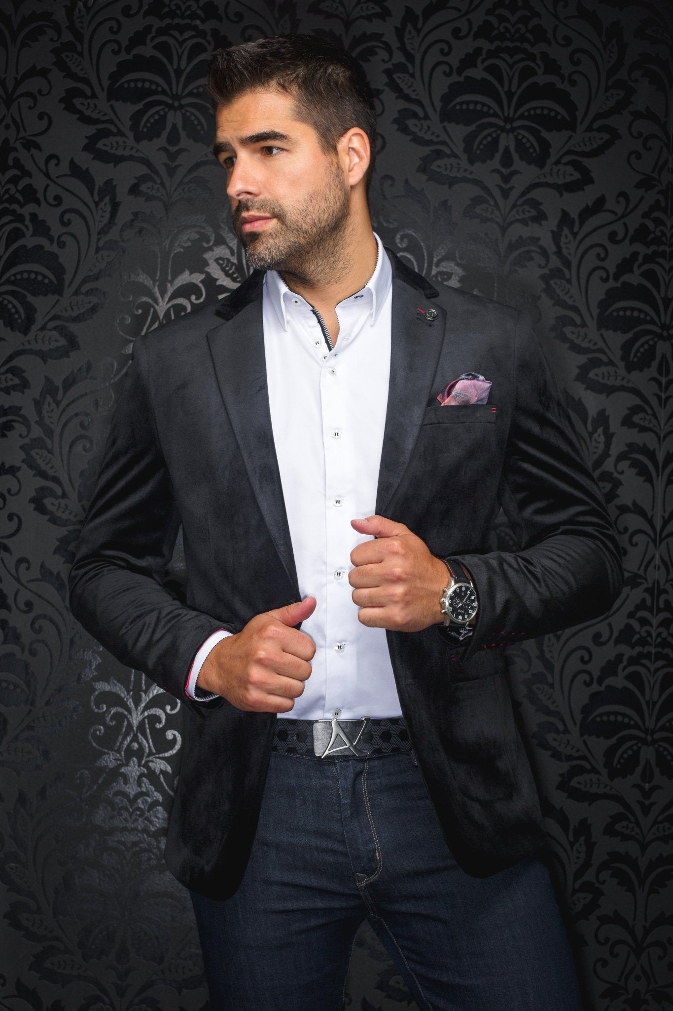 Blazer | BOGART, Black - AU NOIR