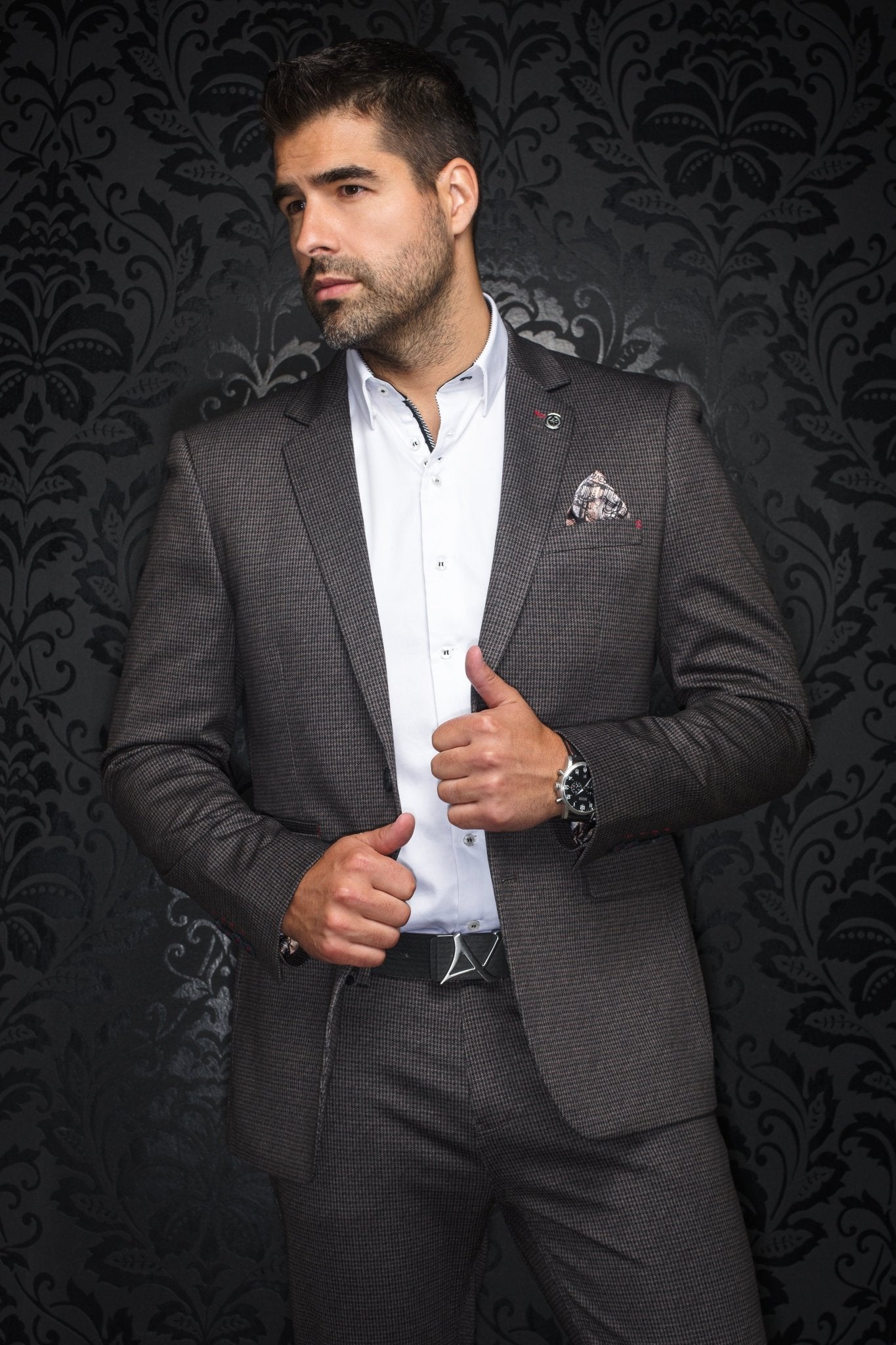 Blazer | HARRELSON, Brown Navy - AU NOIR