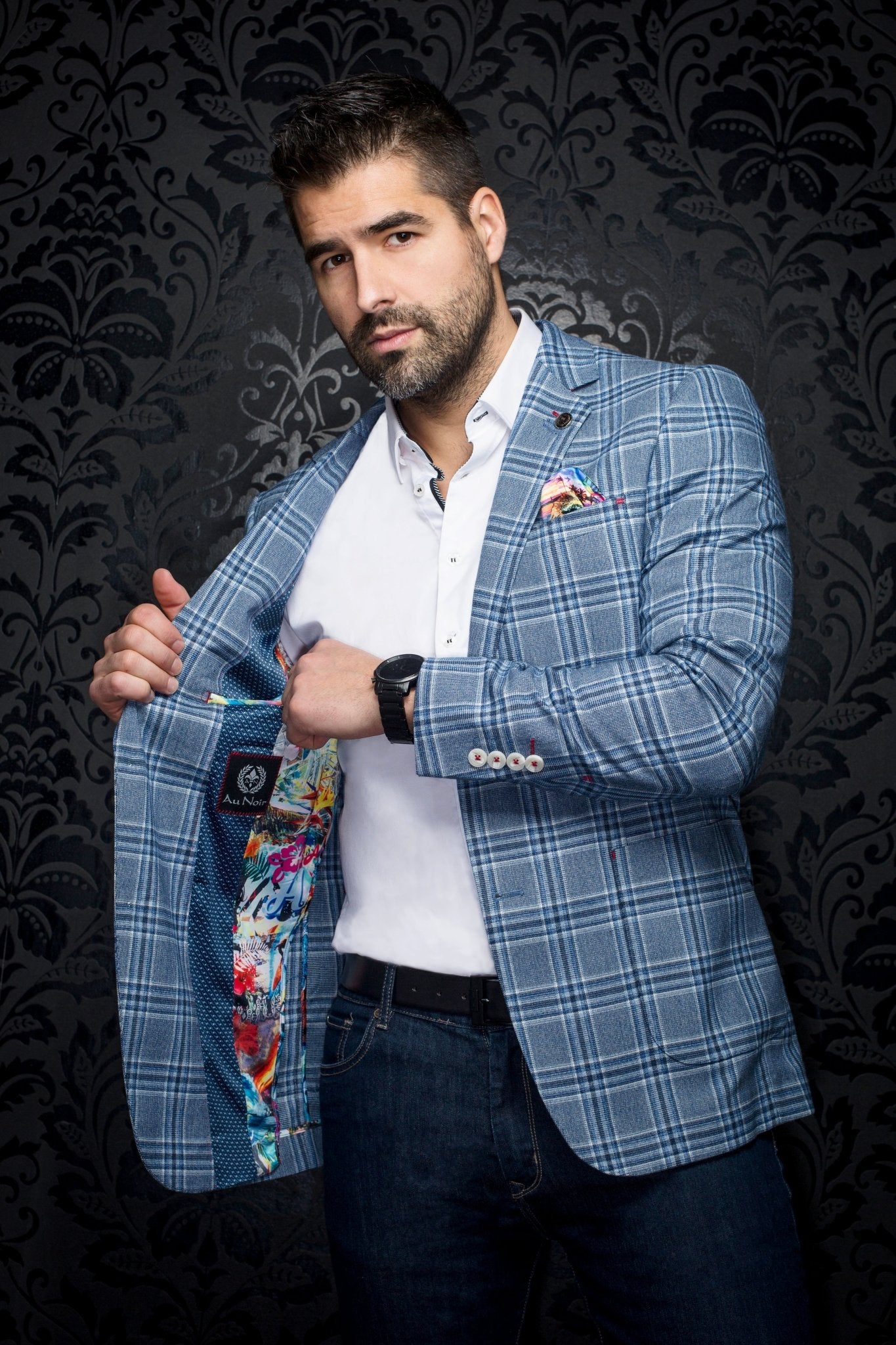 Blazer | HEPBRURN, Blue - AU NOIR