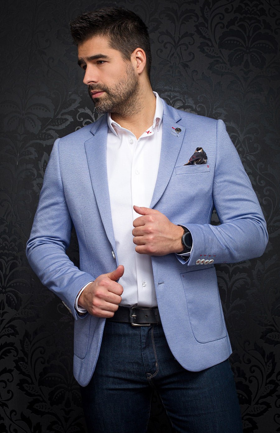 Blazer | HOFFMAN, light blue - AU NOIR