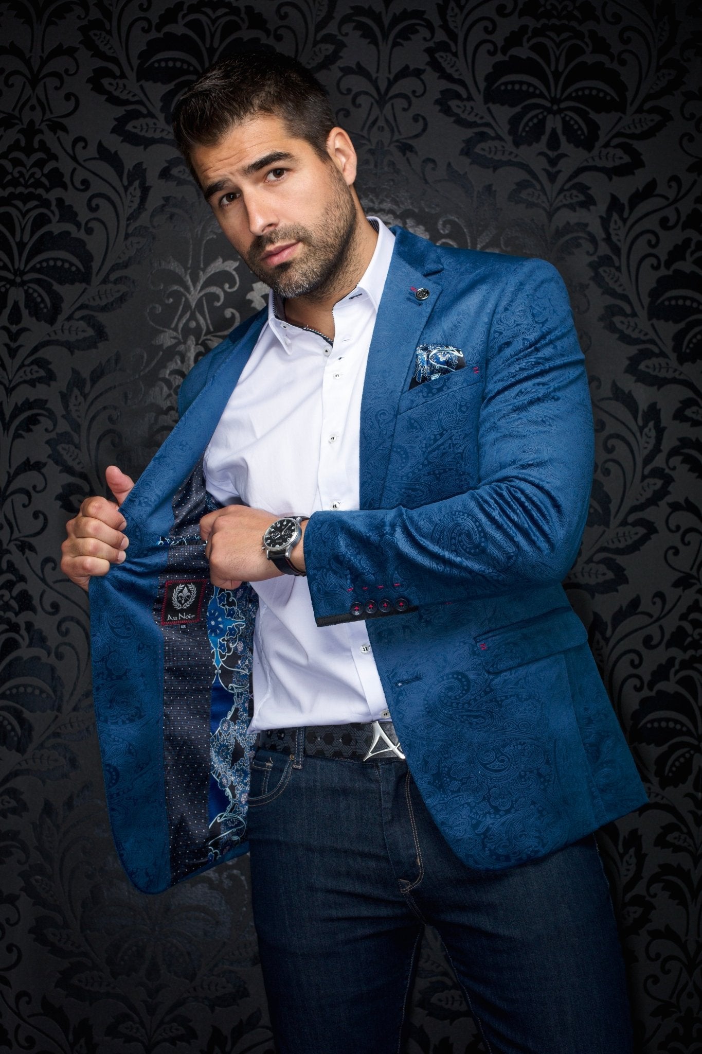 Blazer | JACKMAN, Indigo - AU NOIR