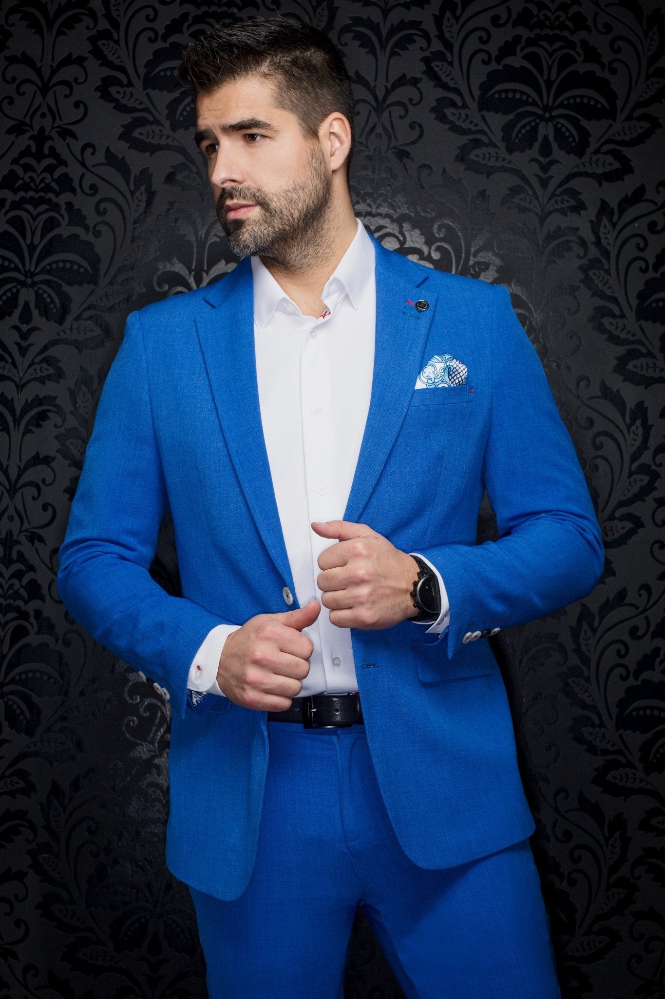 Blazer | LANCASTER, Cobalt - AU NOIR