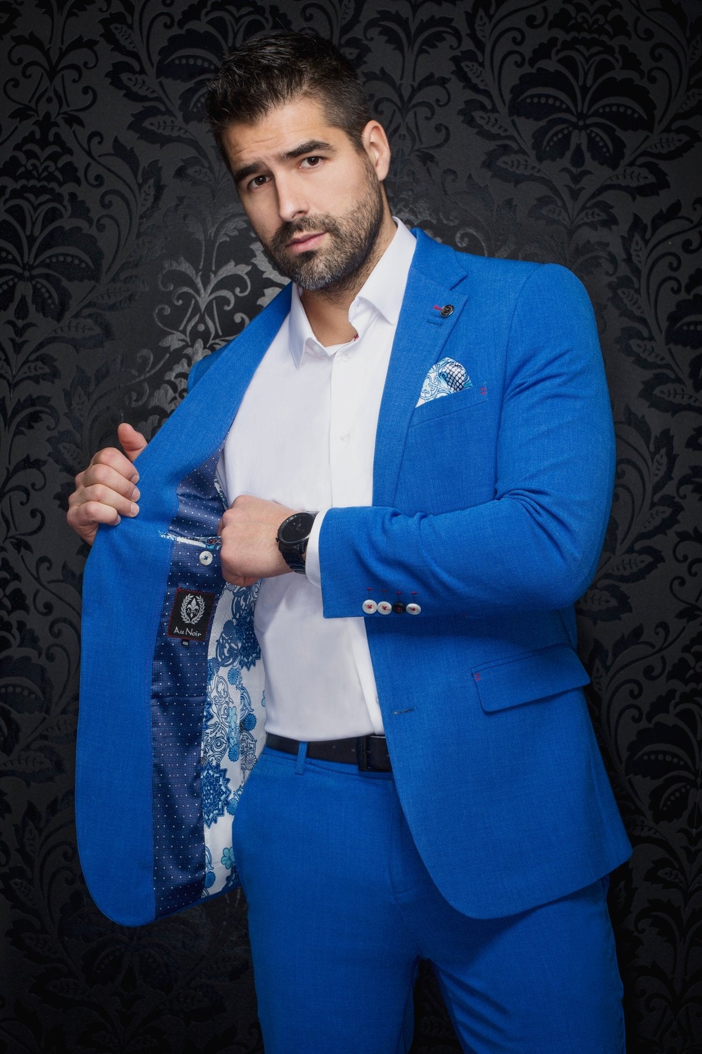 Blazer | LANCASTER, Cobalt - AU NOIR