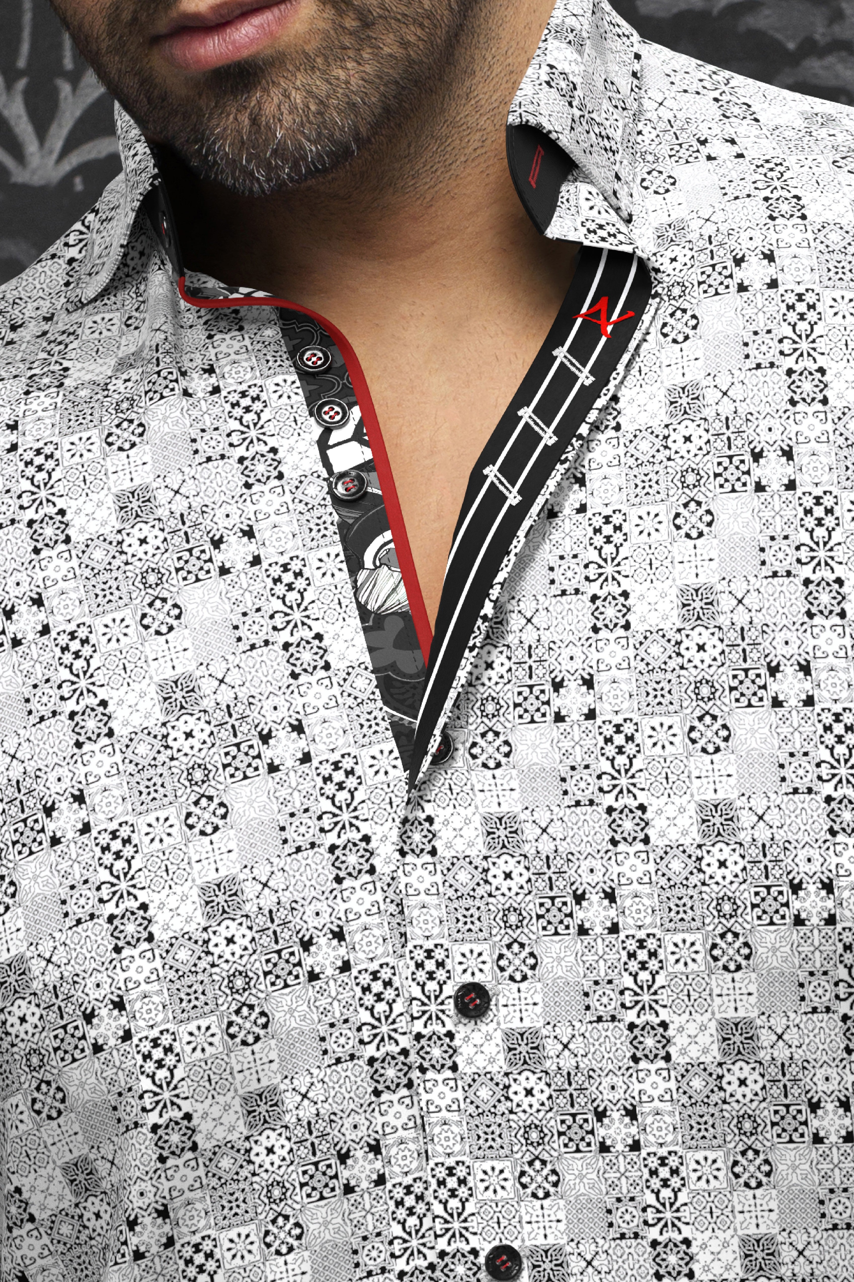 camisa | SOLLOZZO, Blanco Negro