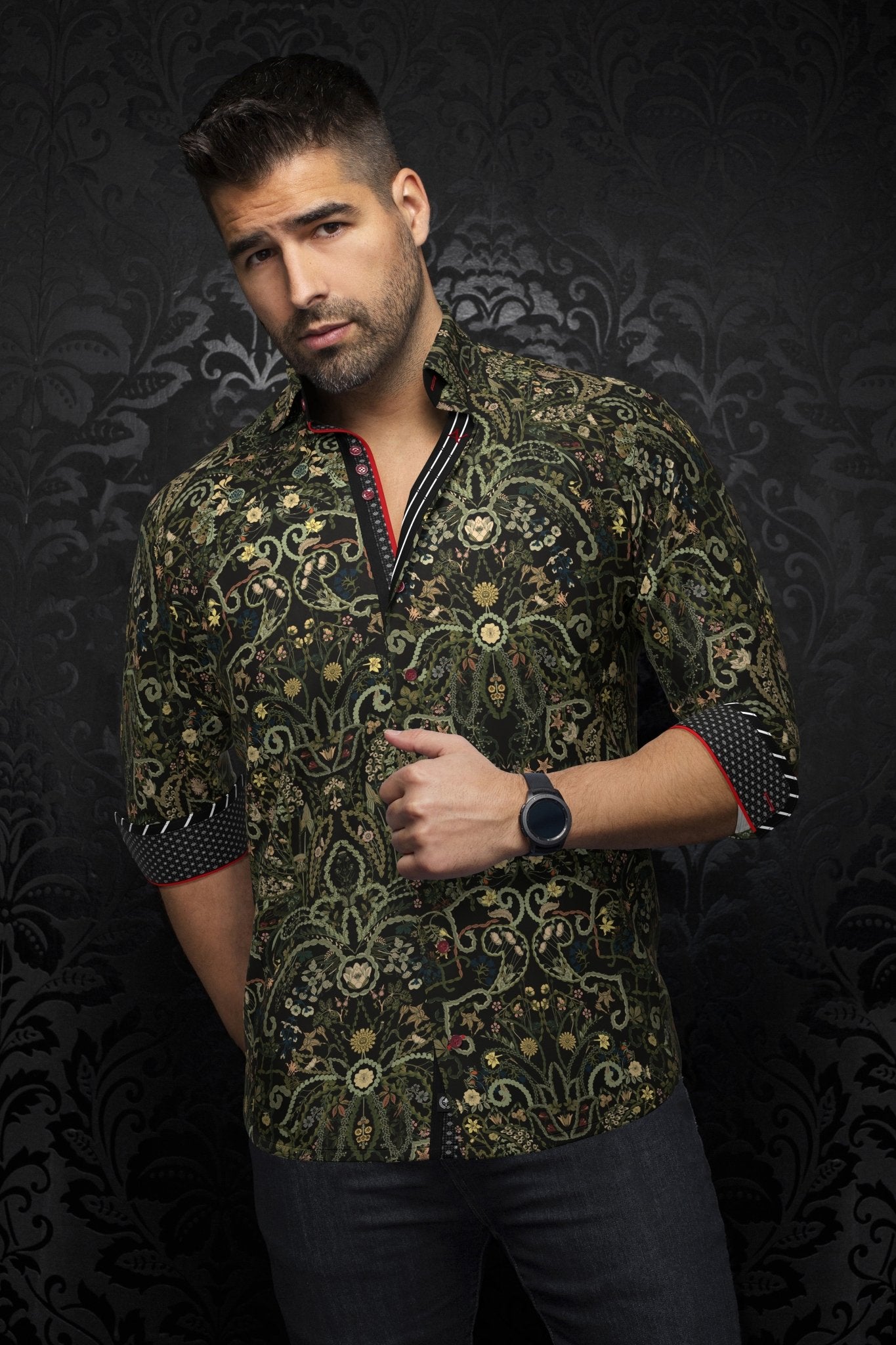 camisa | ABERDEEN, Olive - AU NOIR