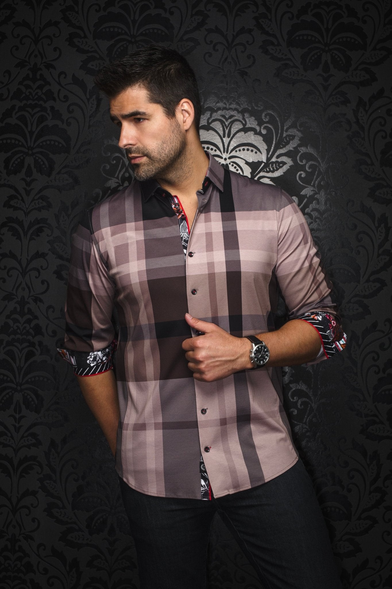 camisa | BECK, Tabaco - AU NOIR