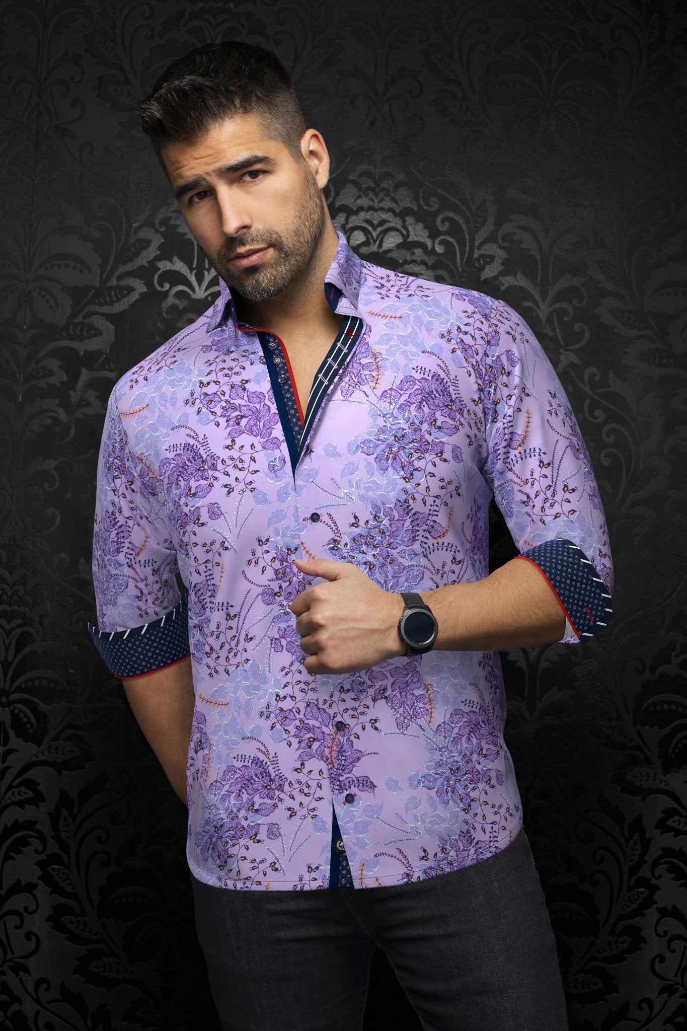 camisa | BECKETT, Lavanda - AU NOIR