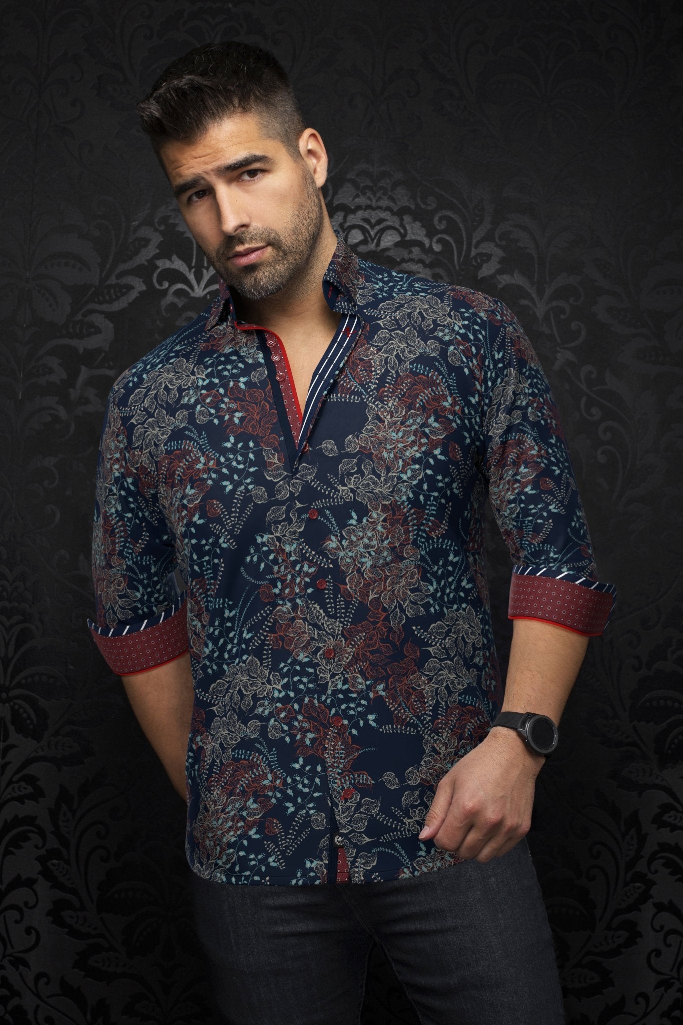 camisa | BECKETT, Navy - AU NOIR