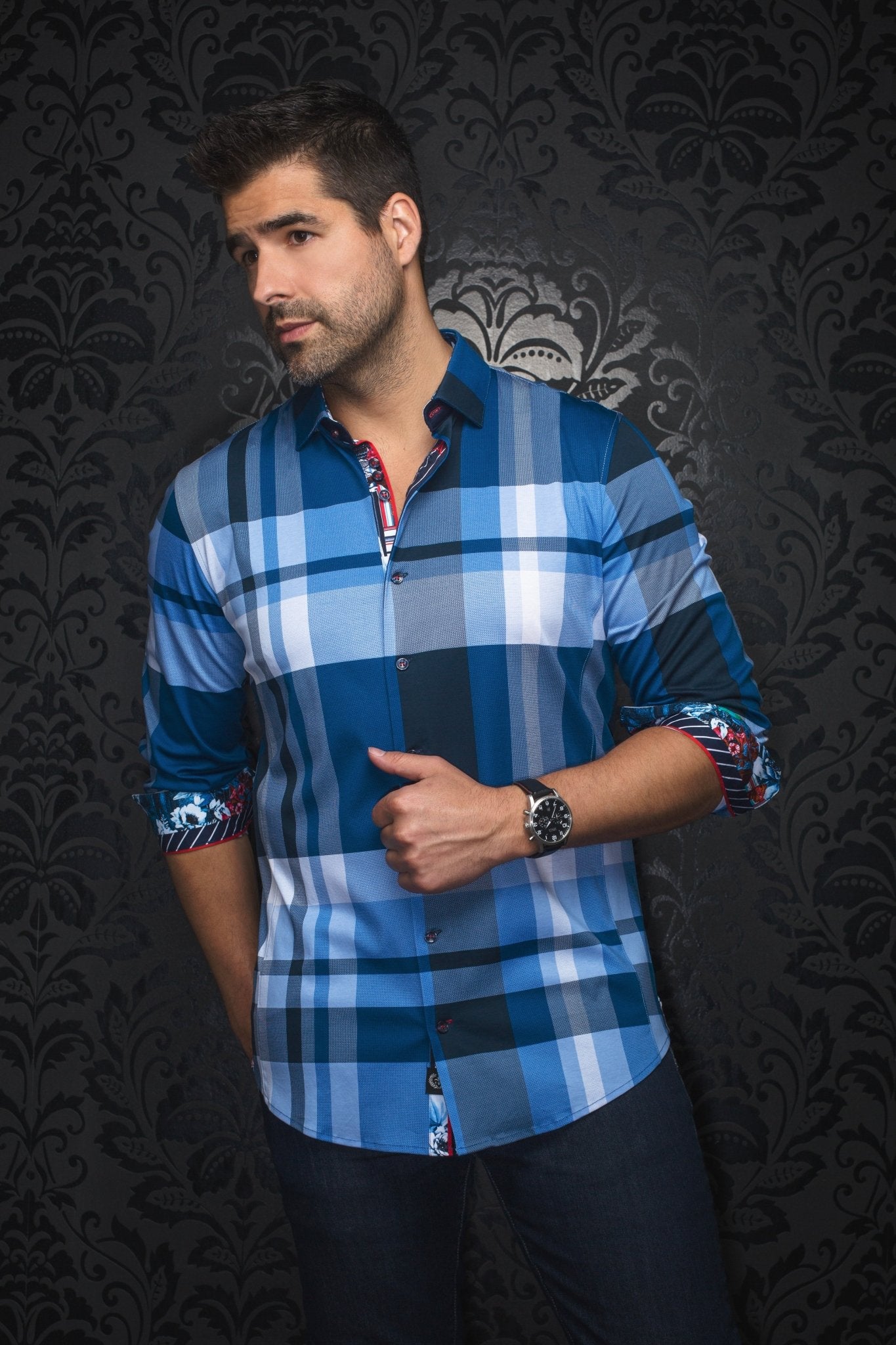 camisa | BEETHOVEN, Azul - AU NOIR