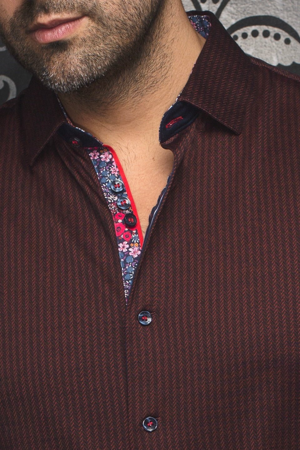 camisa | BERNADO, Rust - AU NOIR