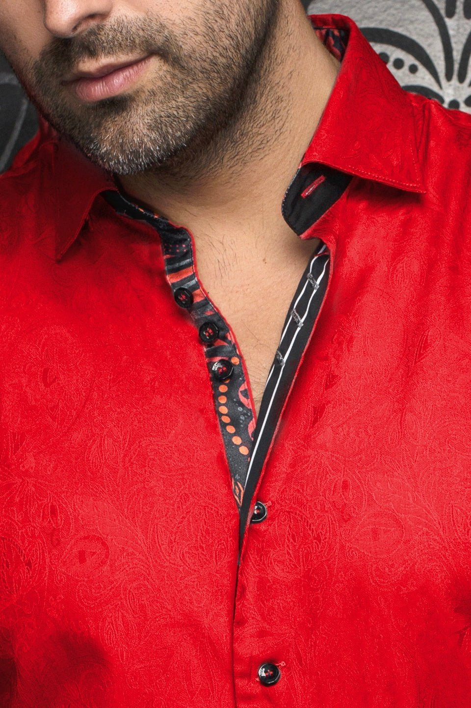 Camisa | DOMINION, Rojo - AU NOIR