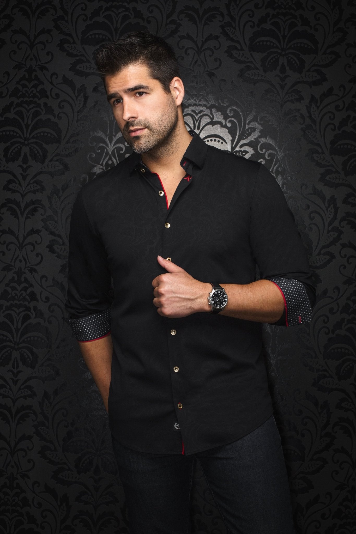 camisa | DUNN, Negro - AU NOIR