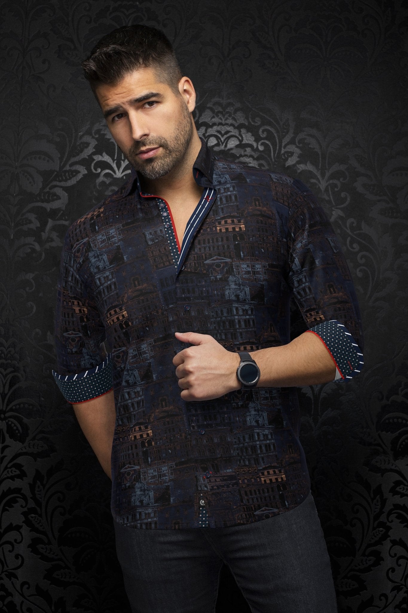 camisa | ETHAN, Navy - AU NOIR