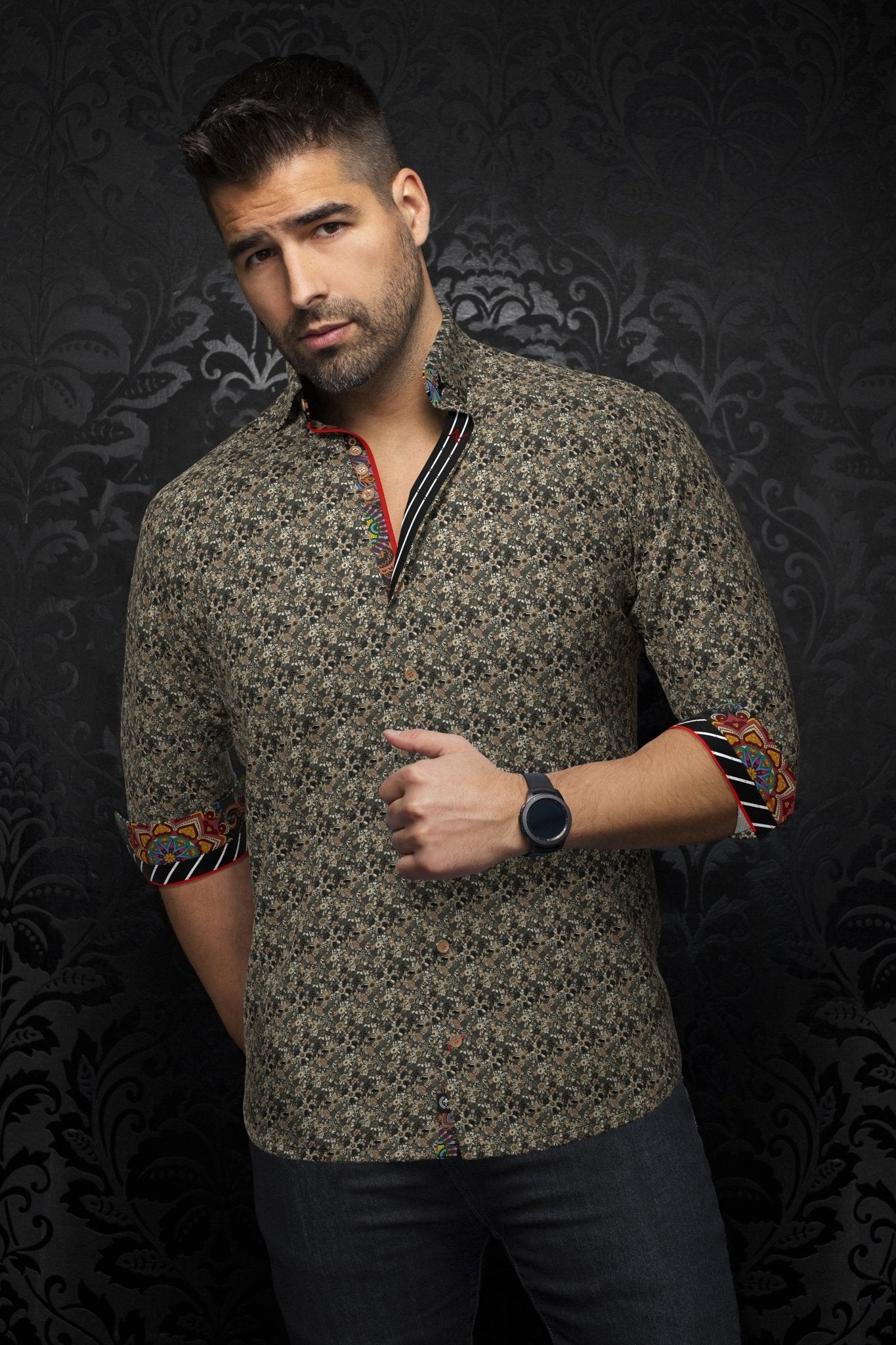 camisa | MADDOX, Gris Oscuro - AU NOIR