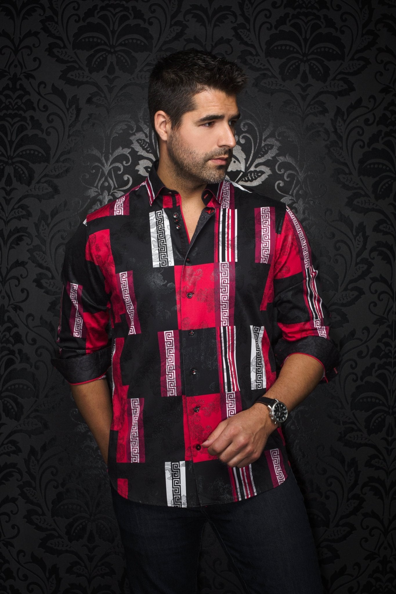 camisa | MONTALLEGRO, Rojo - AU NOIR