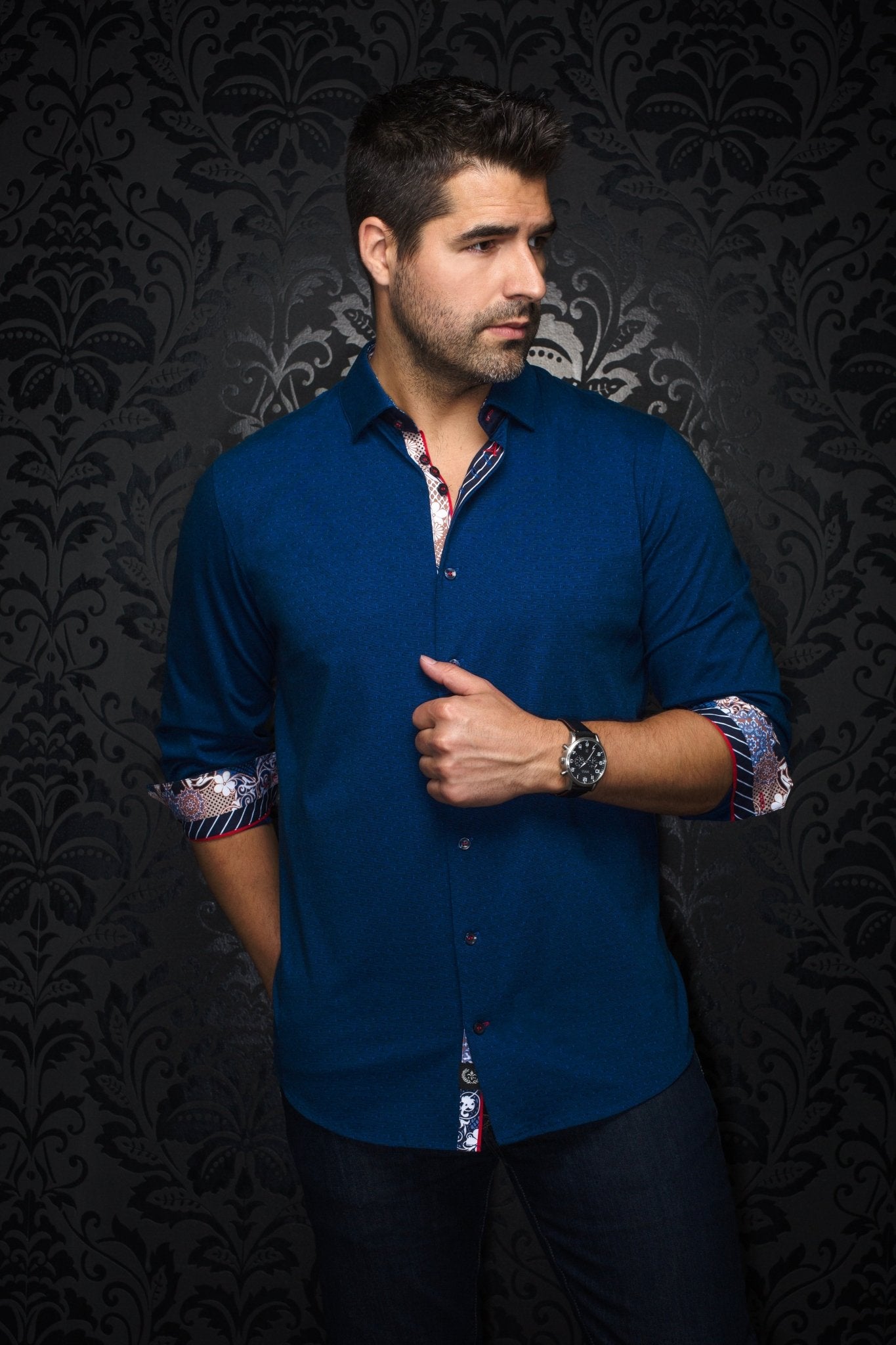 Camisa | NELSON, Indigo - AU NOIR