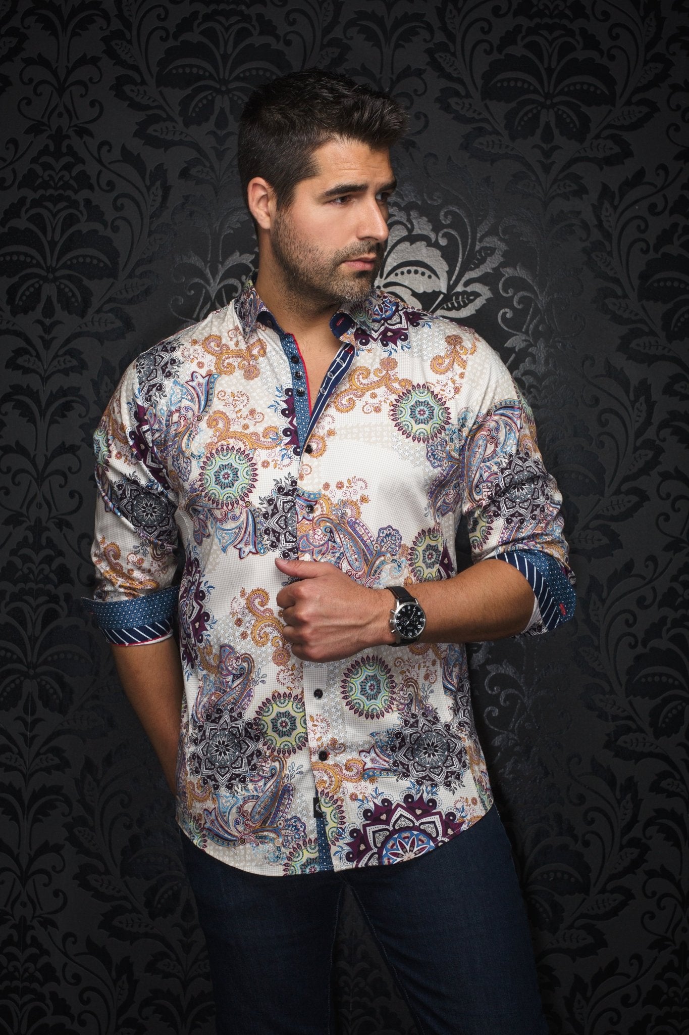 Camisa | OSBORNE, Stone - AU NOIR