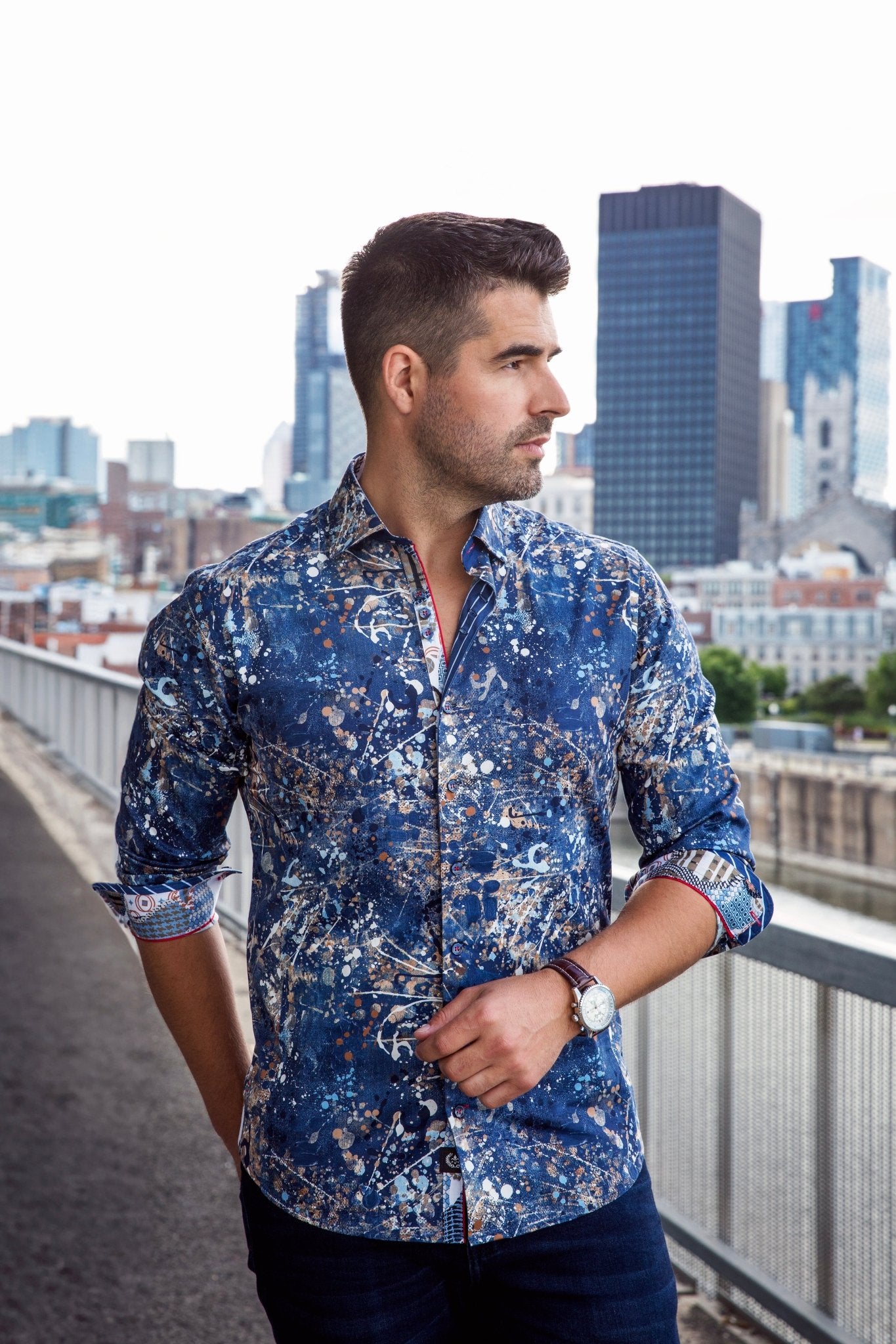 camisa | STAPELTON, Denim - AU NOIR