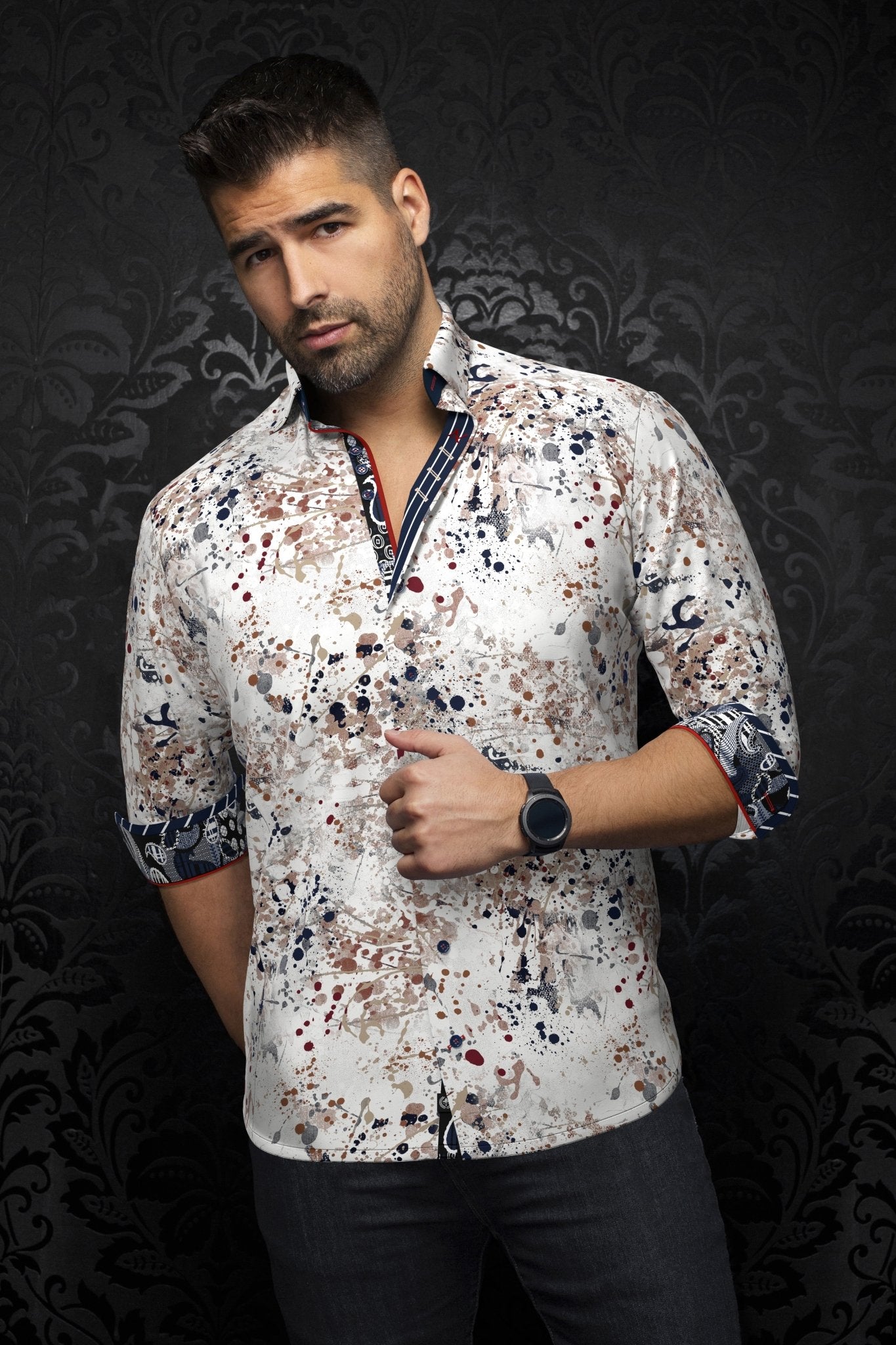 camisa | STAPELTON, Stone - AU NOIR