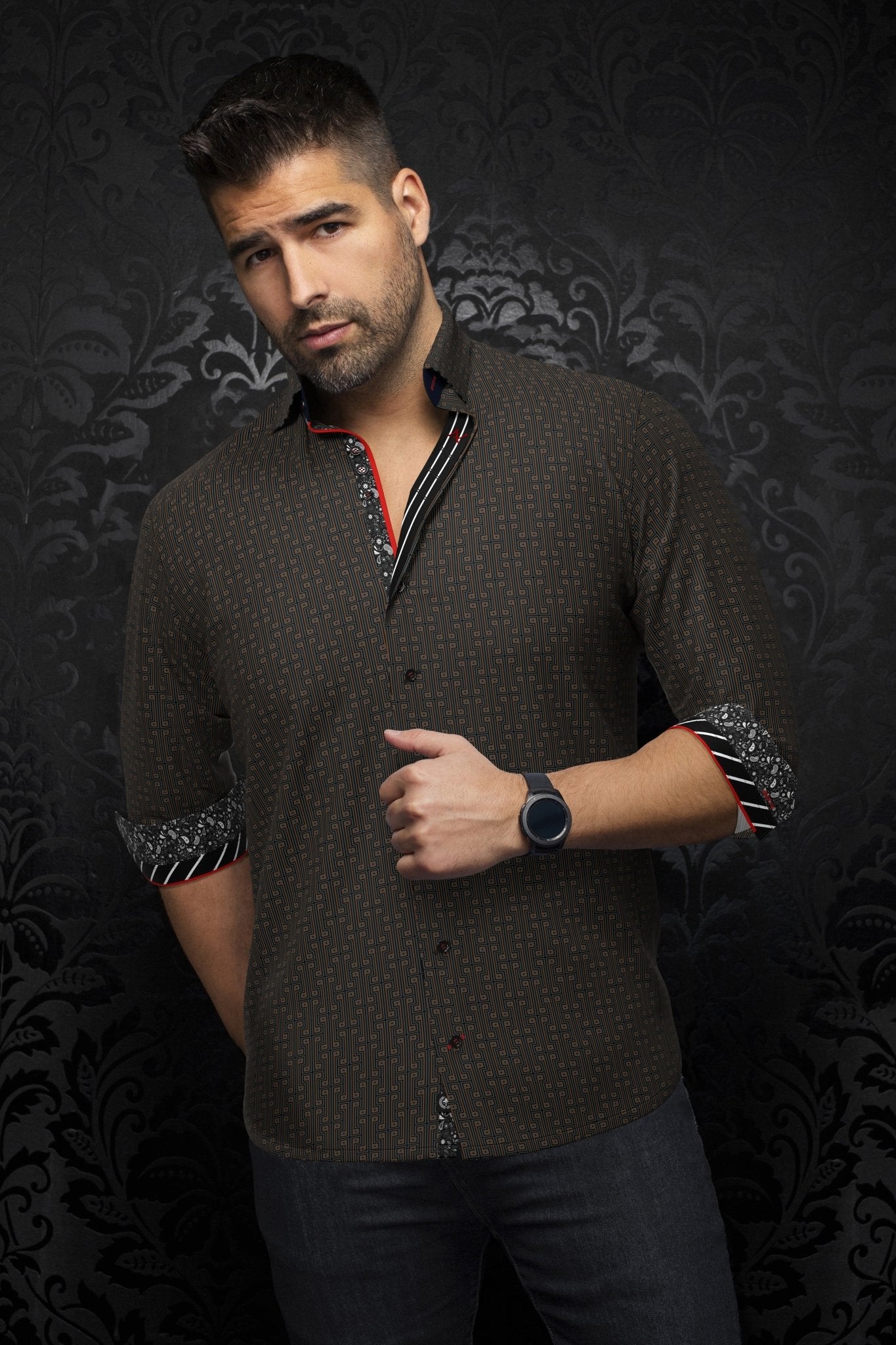 camisa | UNDERWOOD, Oro Negro - AU NOIR