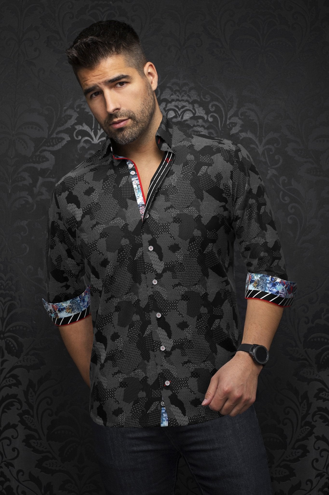 Camisa | ABRAHAM, Negro - AU NOIR