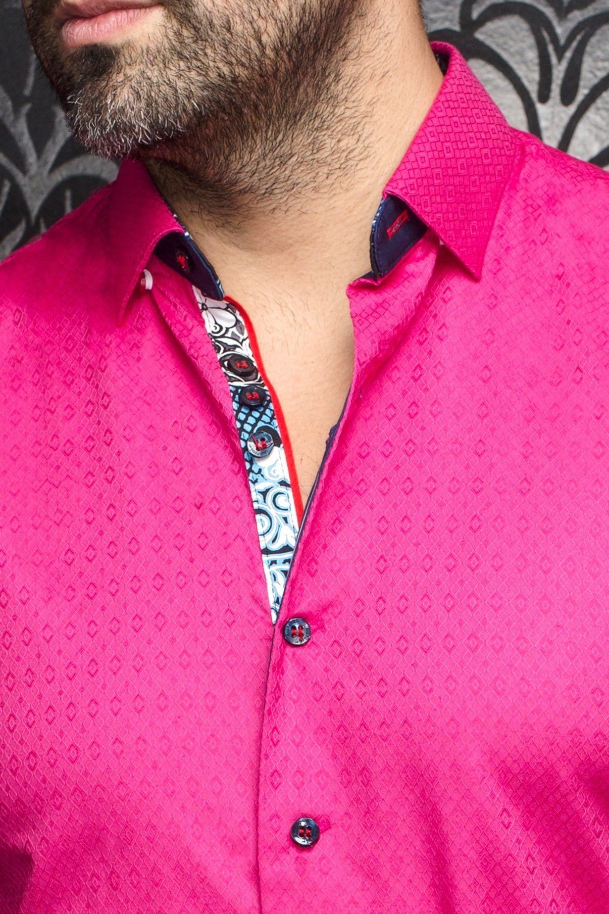 camisa | ADJANI, Fuschia - AU NOIR