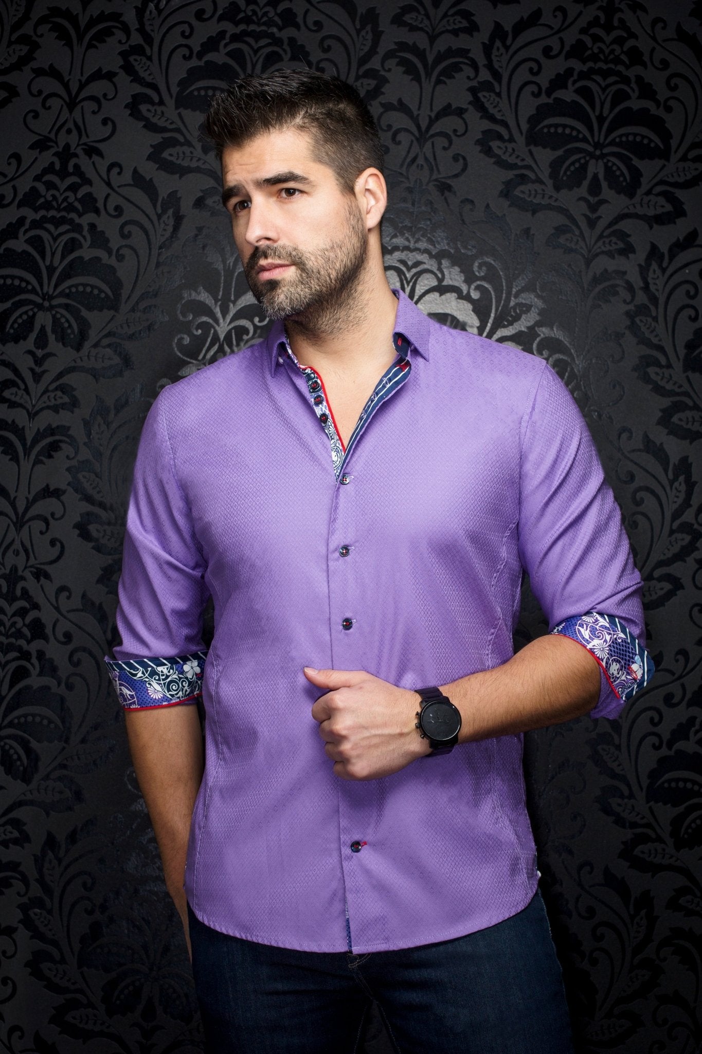 camisa | ADJANI, Lavanda - AU NOIR