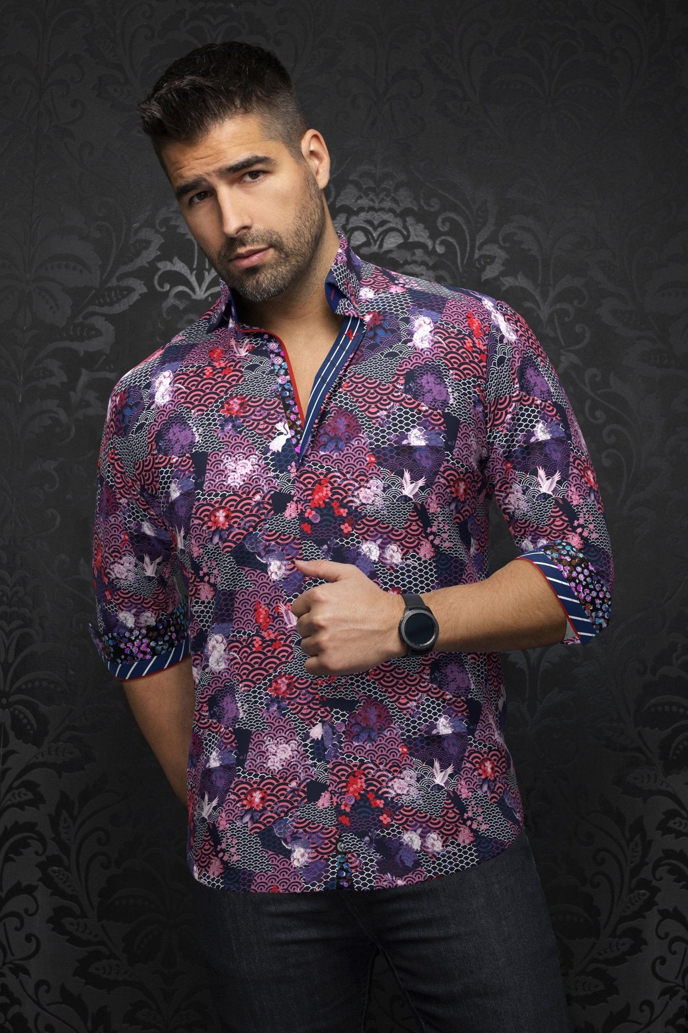 camisa | AVALON, Morado - AU NOIR