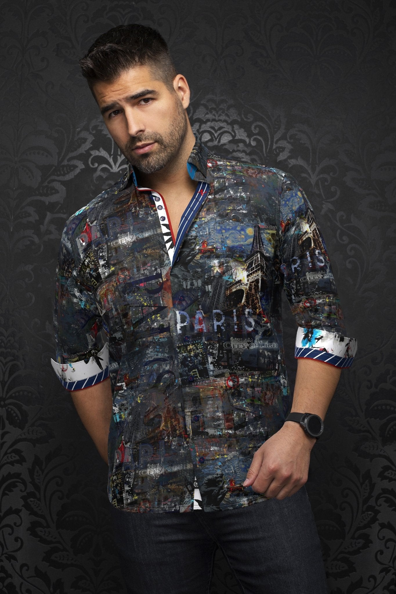 camisa | BAUDELAIRE, Multi - AU NOIR