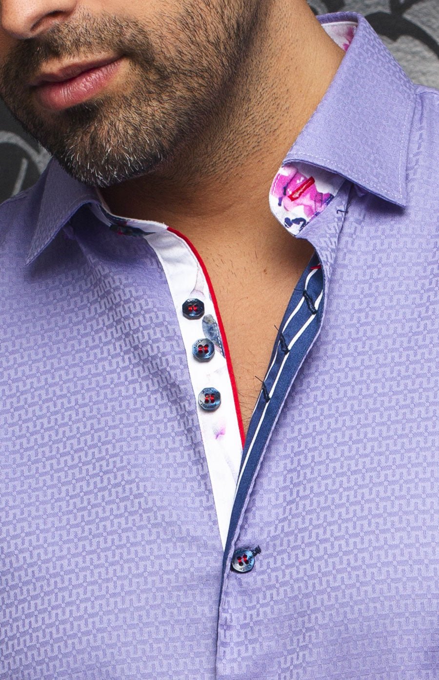 camisa | CAREY, Lavender - AU NOIR